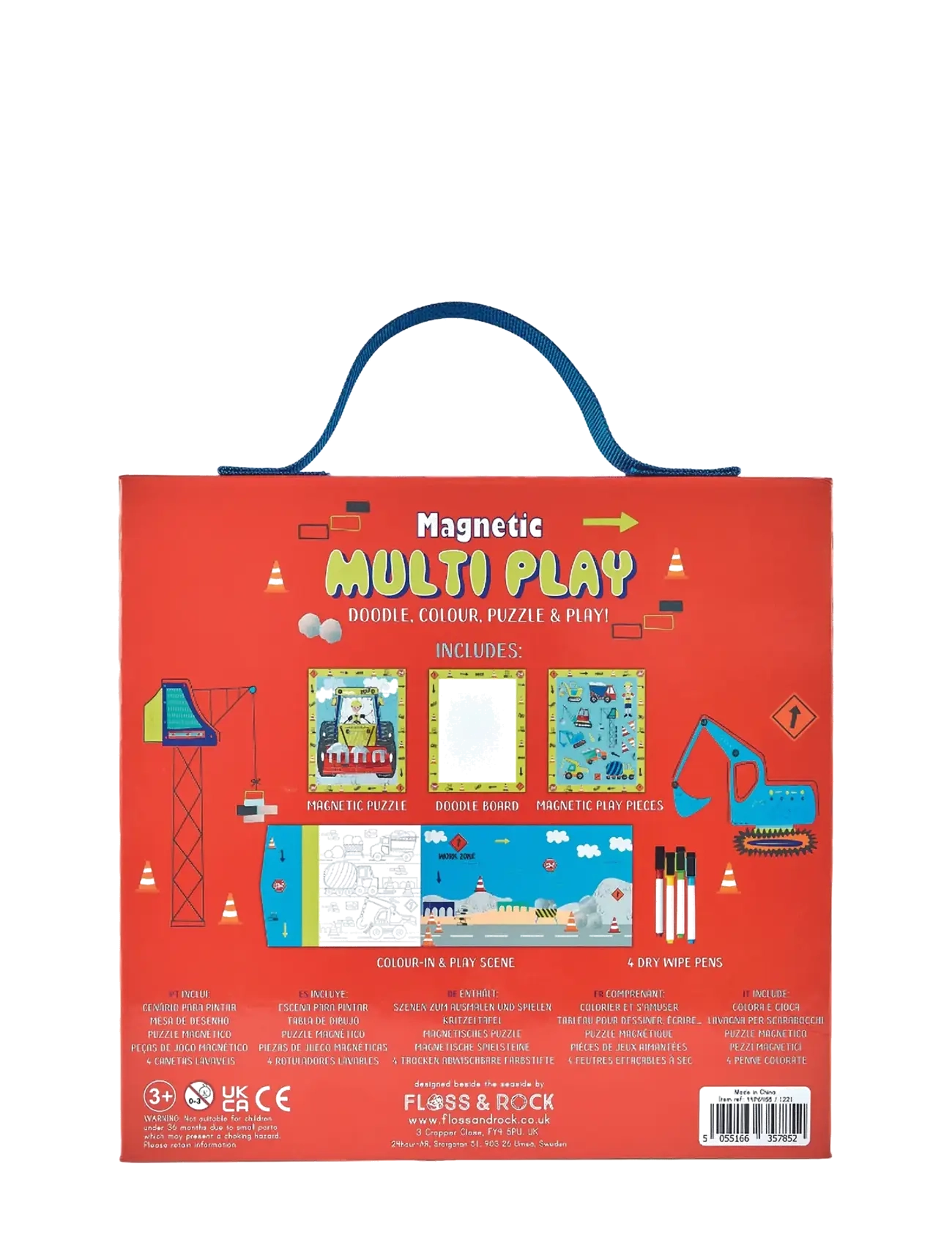 Floss & Rock - Construction Magnetic Multi Play - yellow - 1