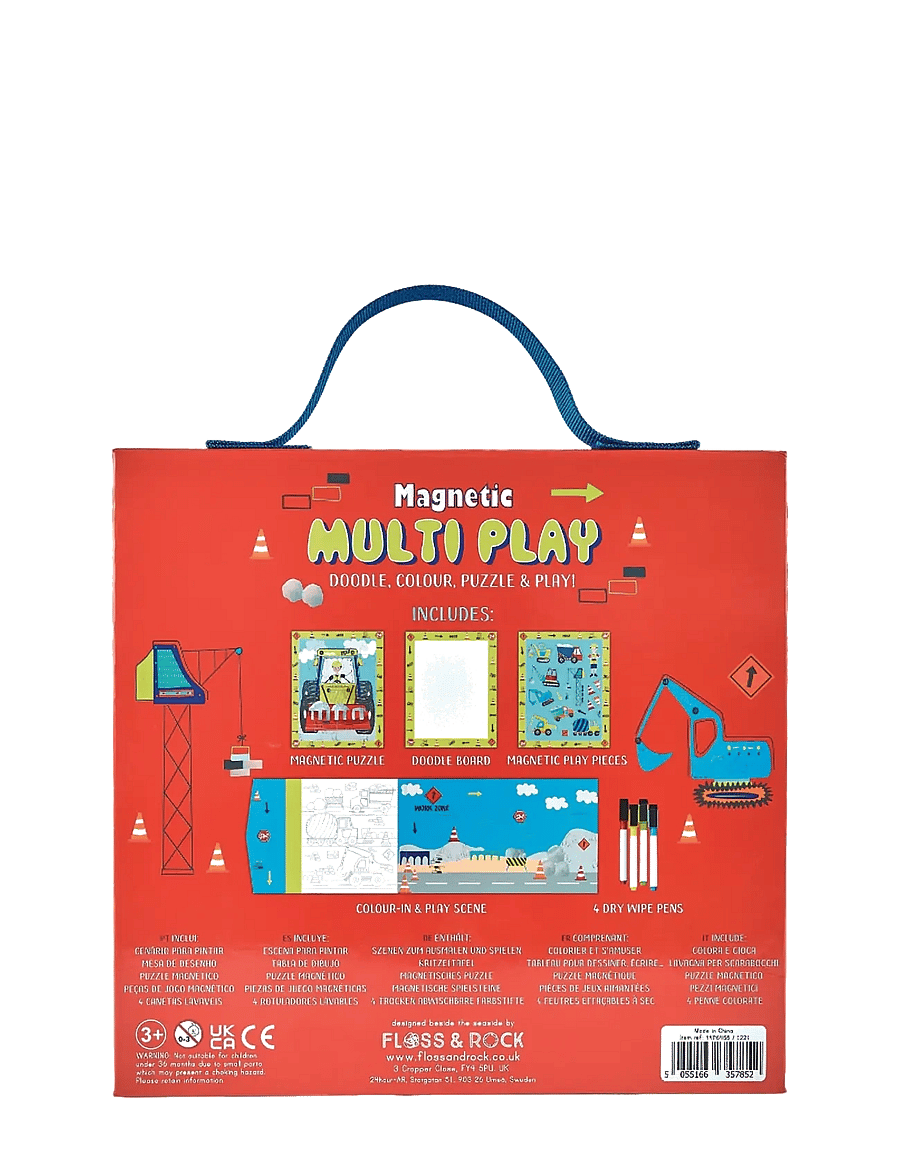 Floss & Rock - Construction Magnetic Multi Play - yellow - 1