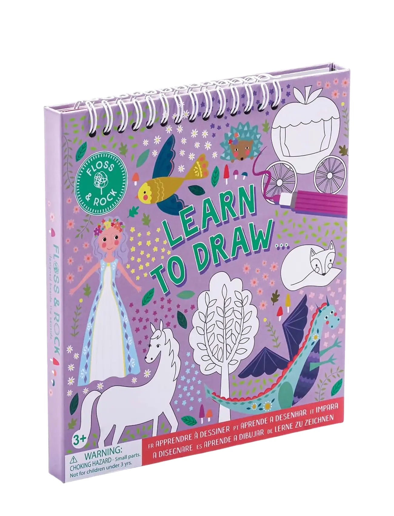 Floss & Rock Fairy Tale Learn to Draw - Spielzeug 3-5 Jahre - PINK / multi