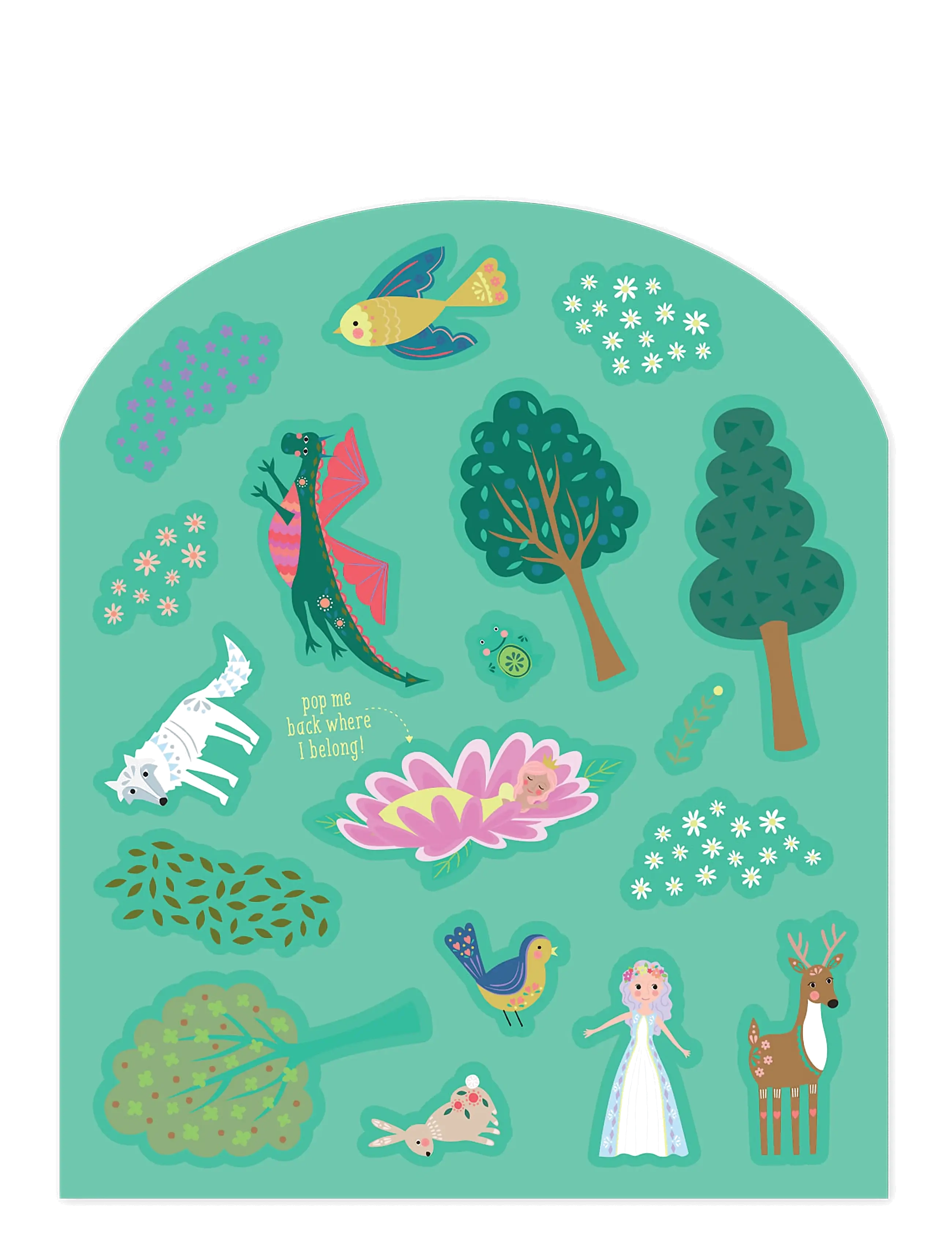 Floss & Rock - Fairy Tale Stick & Play - stickers - pink - 5