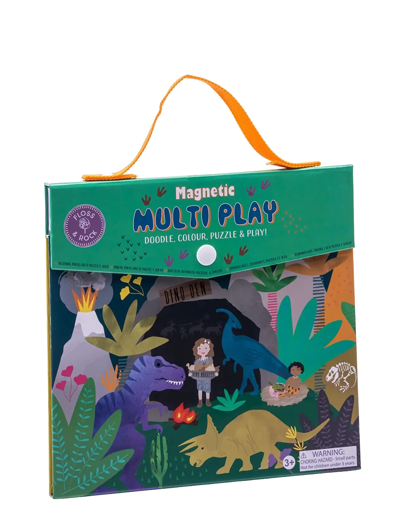 Floss & Rock Dino Magnetic Multi Play - Spielzeug 3-5 Jahre - GREEN / green