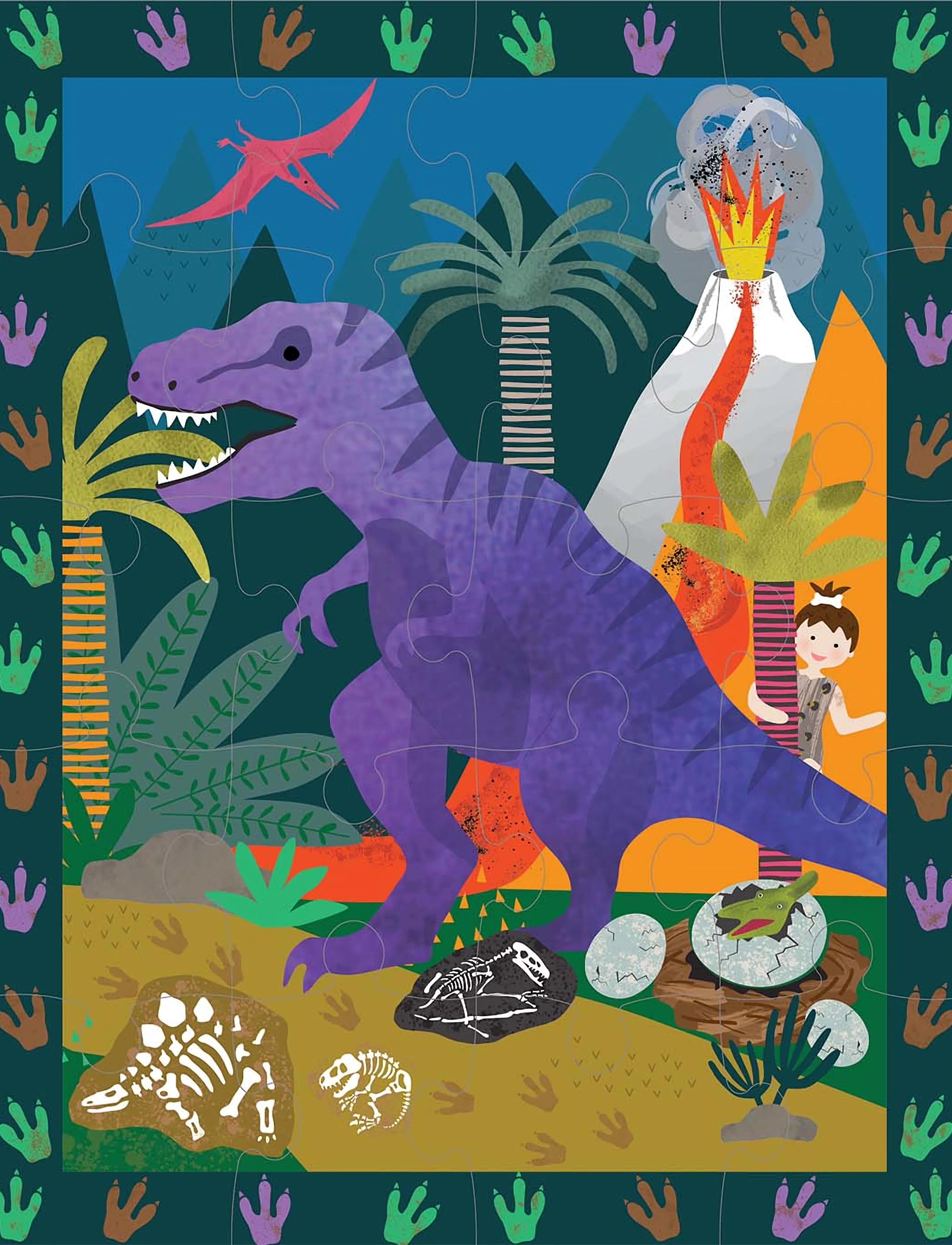 Floss & Rock - Dino Magnetic Multi Play - kreasæt - green - 0