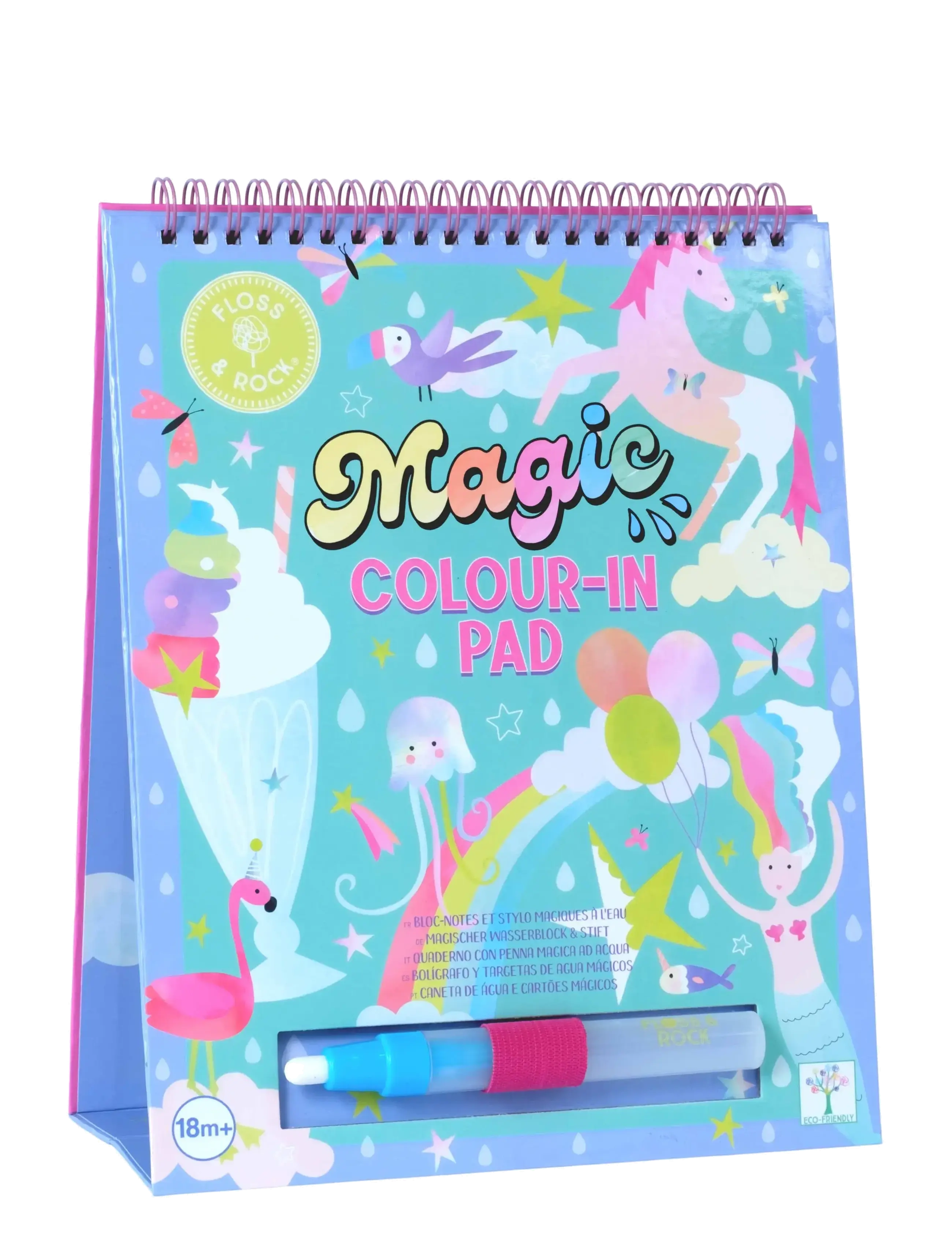 Floss & Rock Fantasy Magic Water Easel and Pen - Inspiration - PURPLE / purple