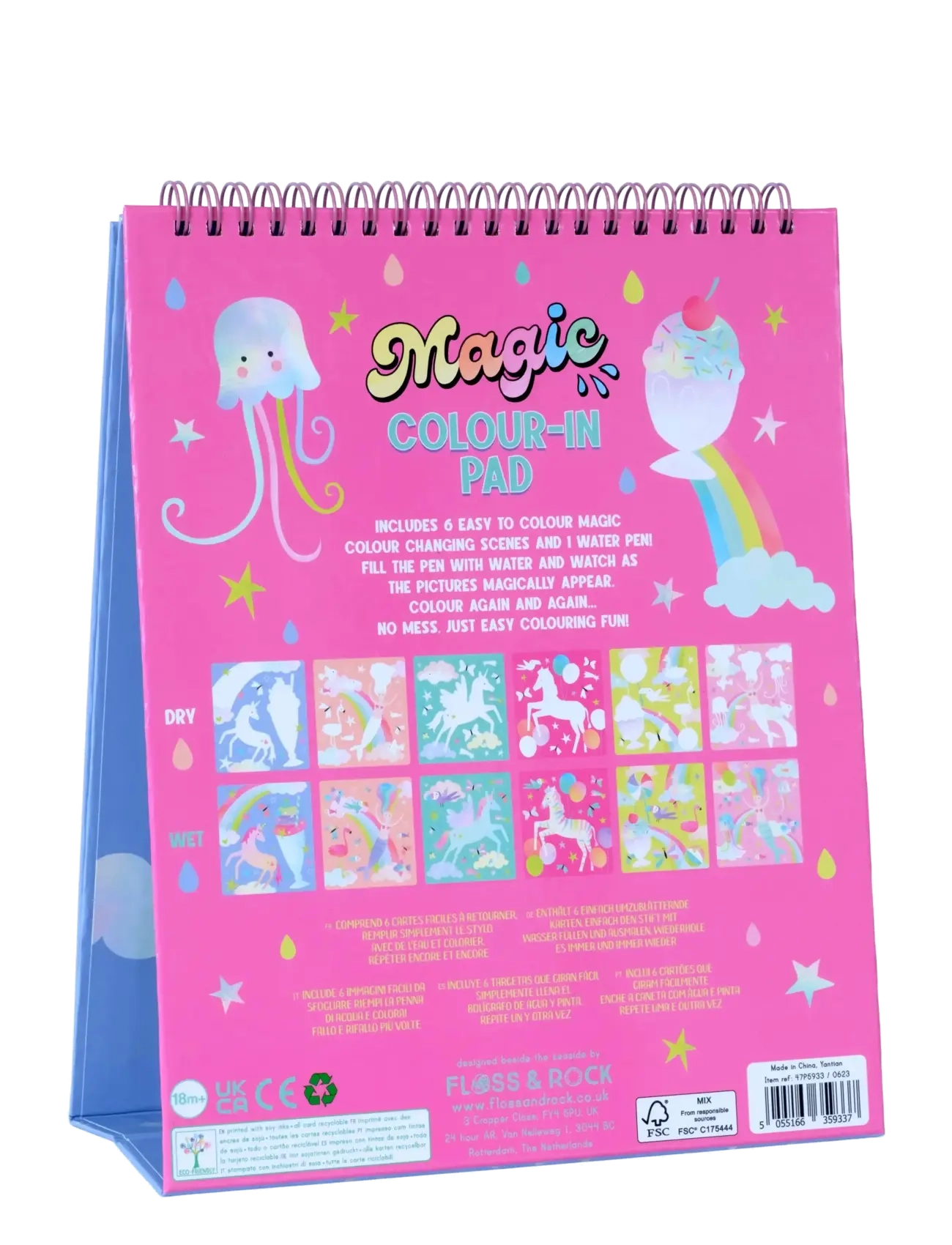 Floss & Rock - Fantasy Magic Water Easel and Pen - mal- & bastelbücher - purple - 2