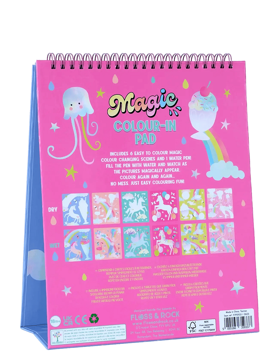 Floss & Rock - Fantasy Magic Water Easel and Pen - mal- & bastelbücher - purple - 2