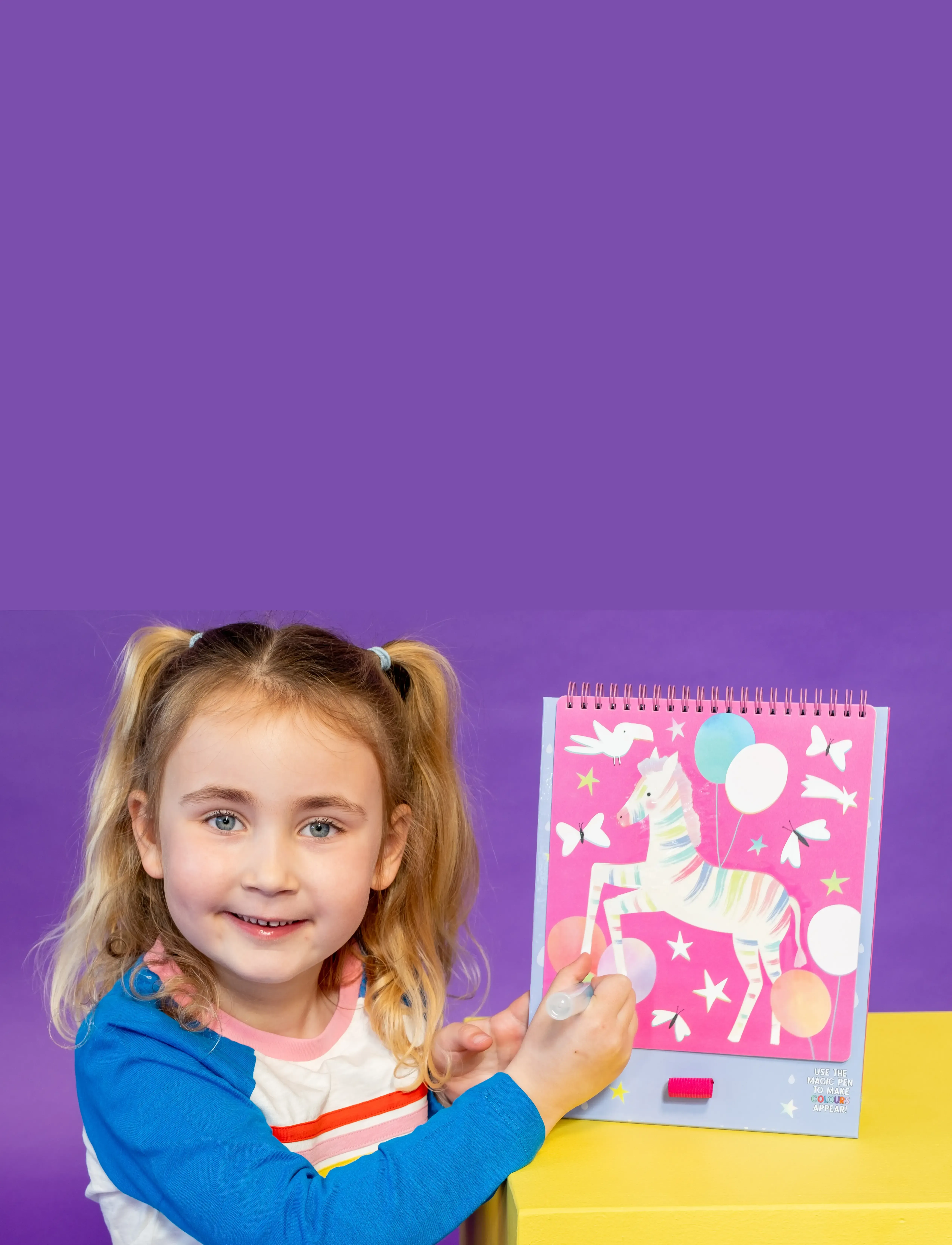 Floss & Rock - Fantasy Magic Water Easel and Pen - mal- & bastelbücher - purple - 0
