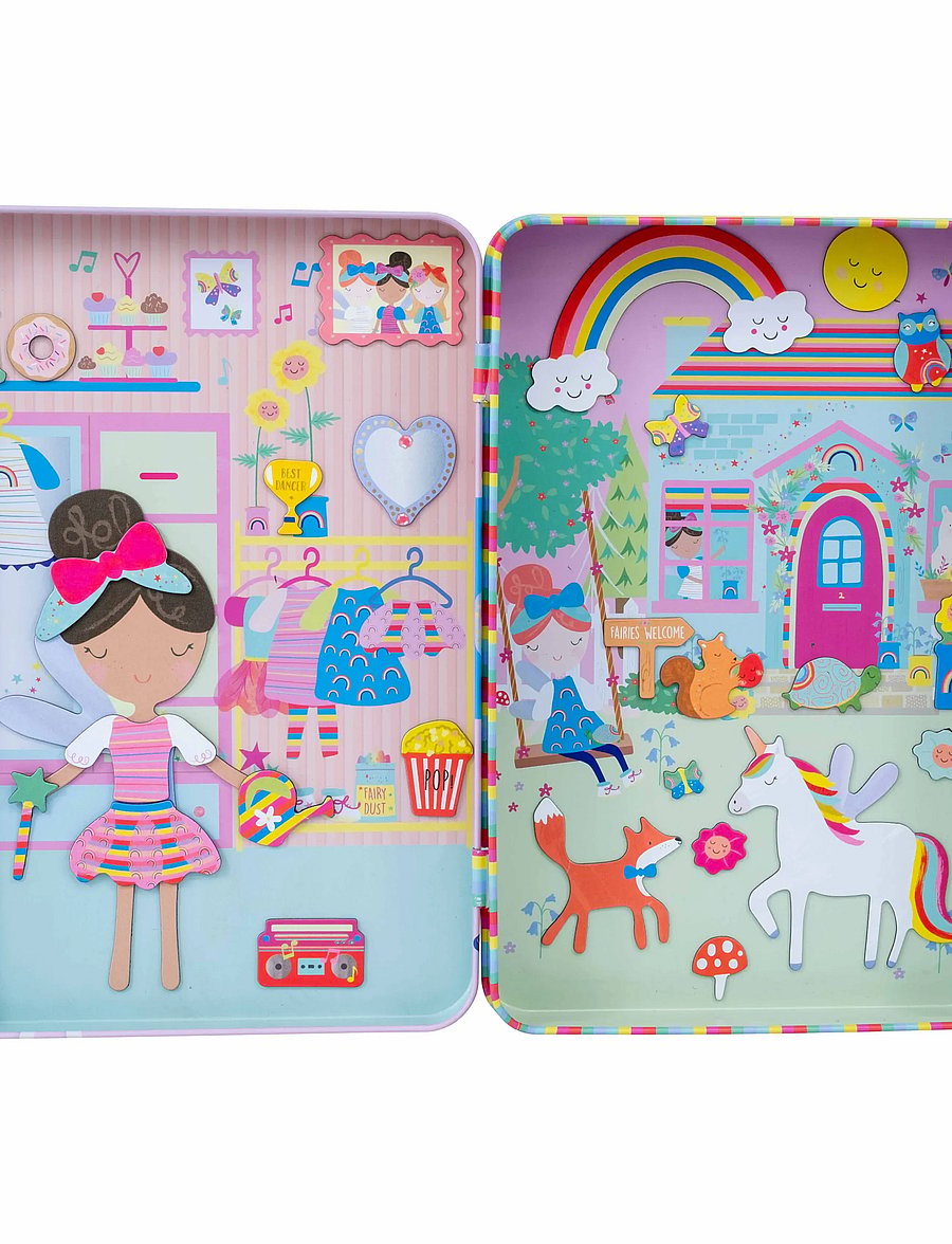 Floss & Rock - Rainbow Fairy Magnetic Playtime - kreasæt - rainbow - 0