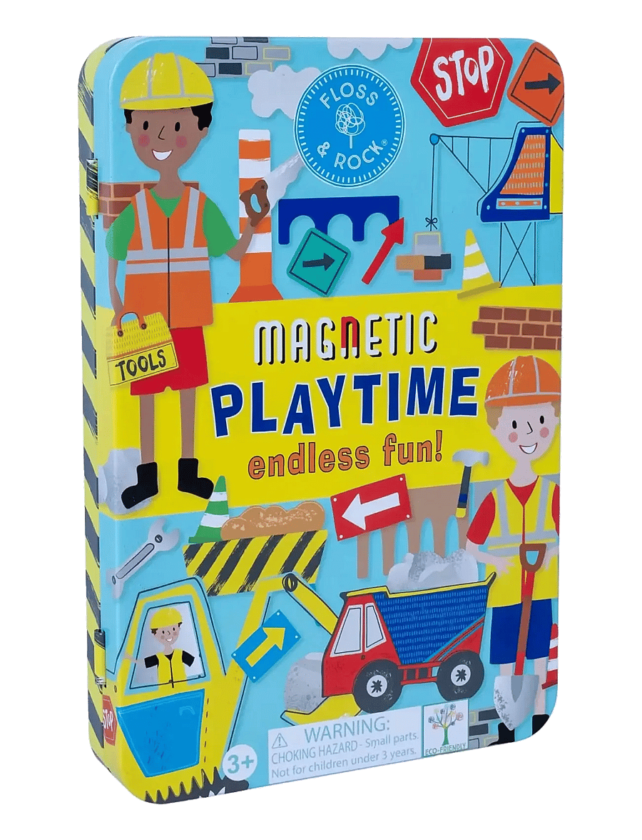 Floss & Rock - Construction Magnetic Playtime - yellow - 1