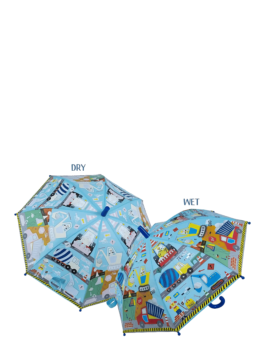 Floss & Rock - Construction Colour Changing Umbrella - vihmavarjud - yellow - 2