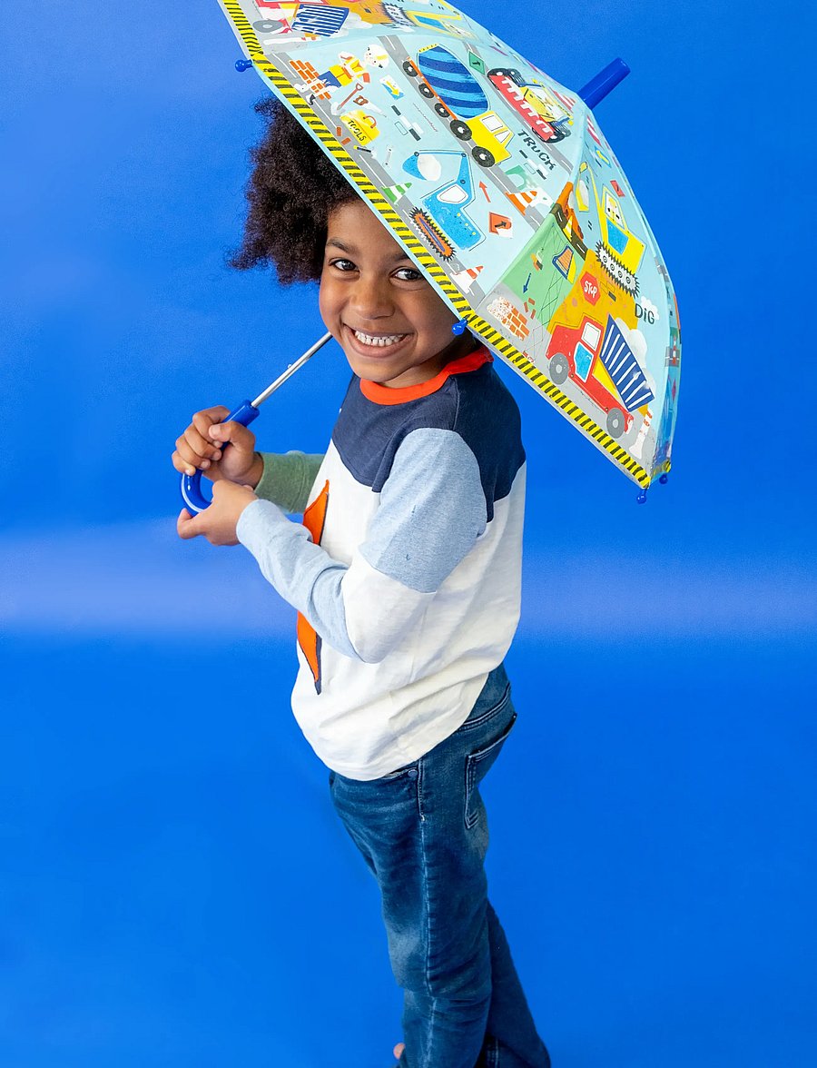 Floss & Rock - Construction Colour Changing Umbrella - vihmavarjud - yellow - 0