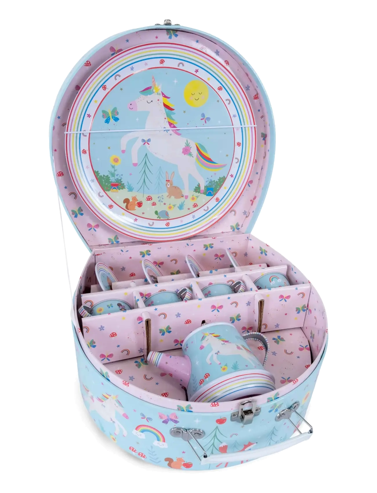 Floss & Rock Rainbow Fairy 11pc Musical Tea Set - Kaffee & Tee-Sets - RAINBOW / multi