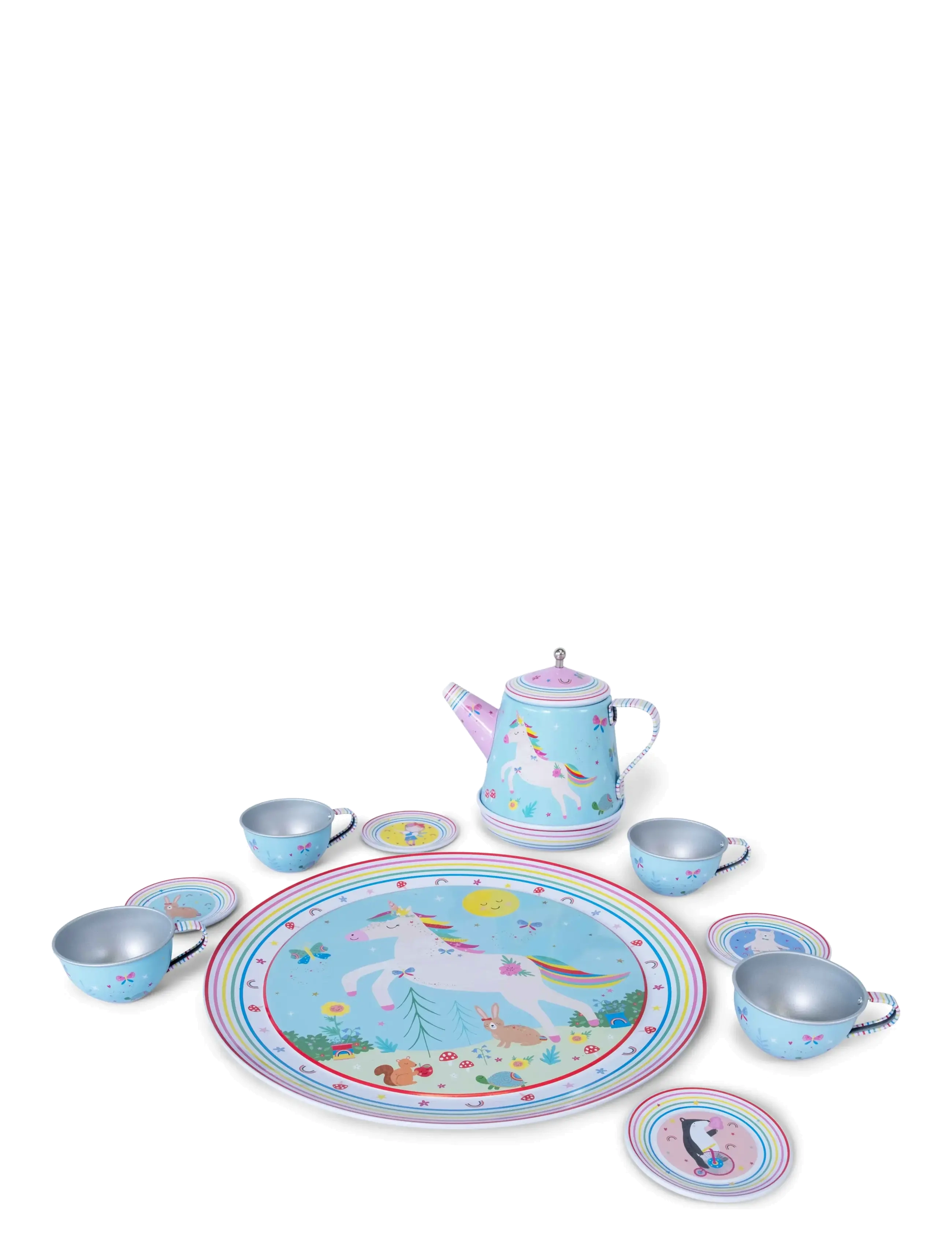 Floss & Rock - Rainbow Fairy 11pc Musical Tea Set - kaffee & tee-sets - rainbow - 1