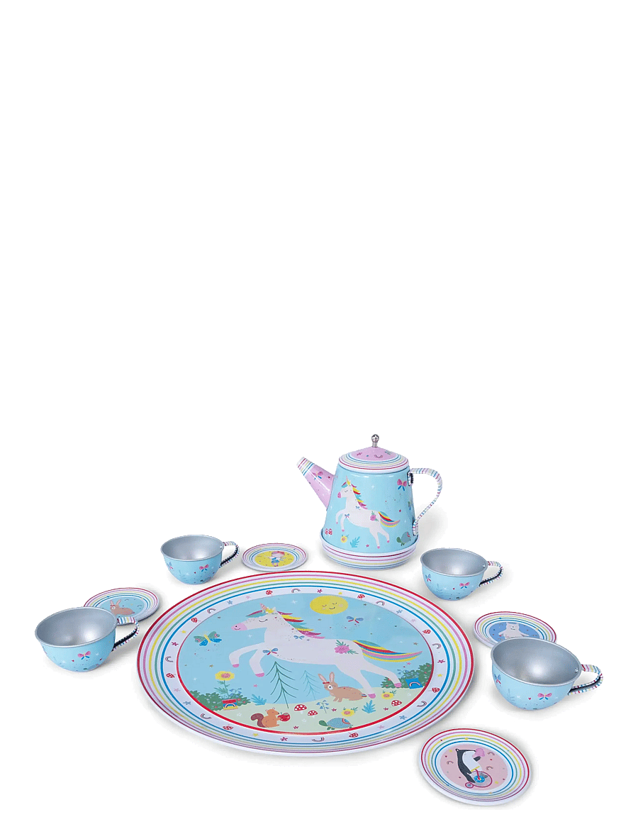Floss & Rock - Rainbow Fairy 11pc Musical Tea Set - kaffee & tee-sets - rainbow - 1