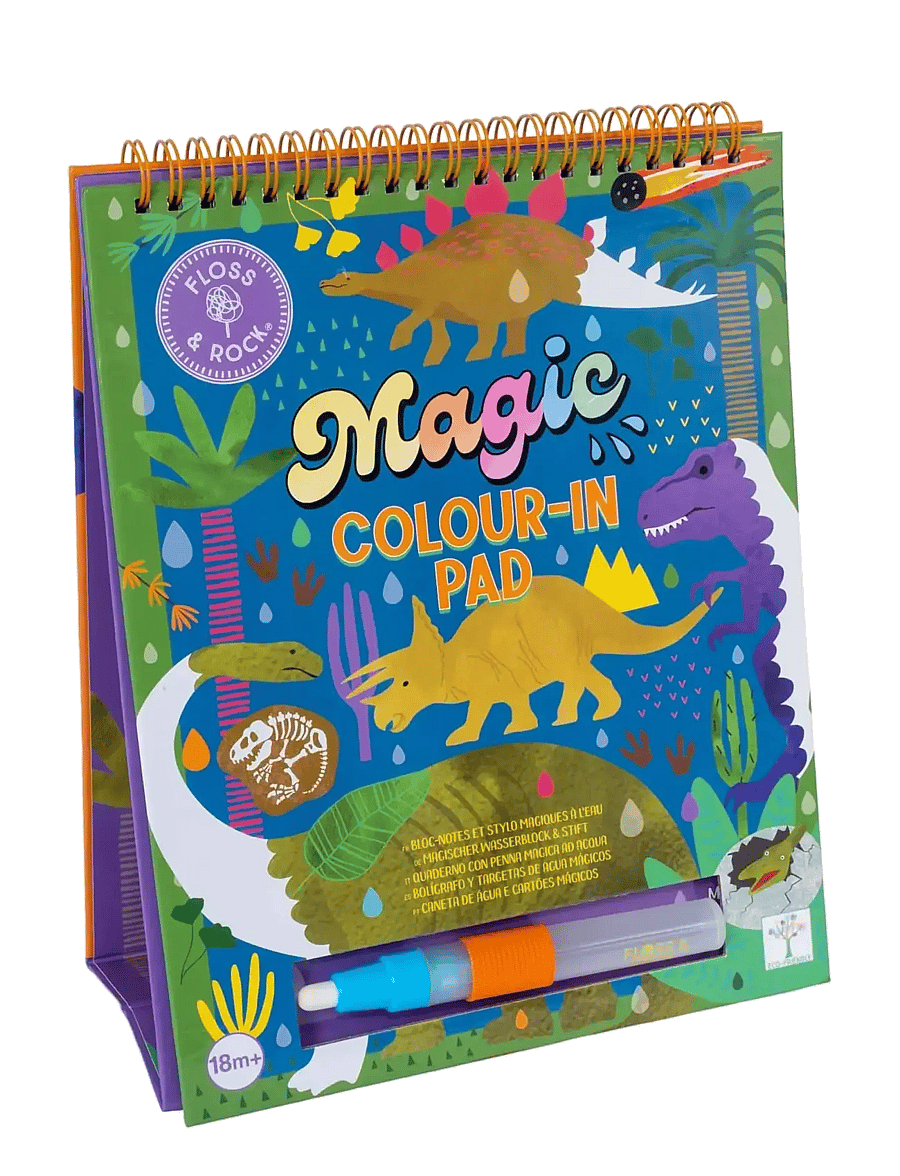 Floss & Rock - Dino Magic Water Easel and Pen - mal- & bastelbücher - green - 0