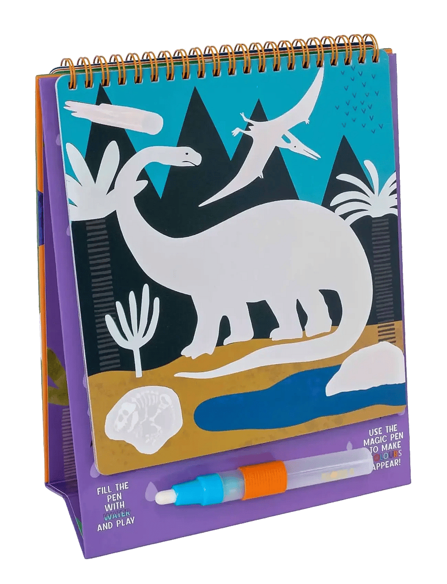 Floss & Rock - Dino Magic Water Easel and Pen - mal- & bastelbücher - green - 1