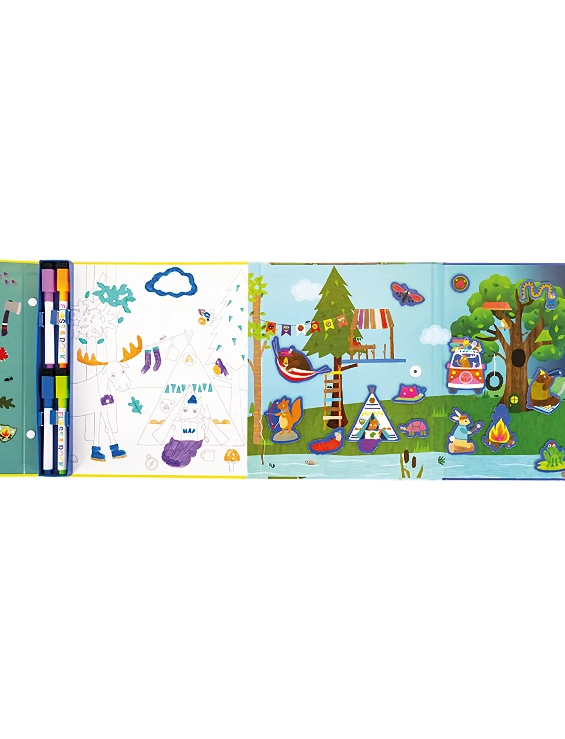 Floss & Rock - Adventure Magnetic Multi Play - kreasæt - blue - 3