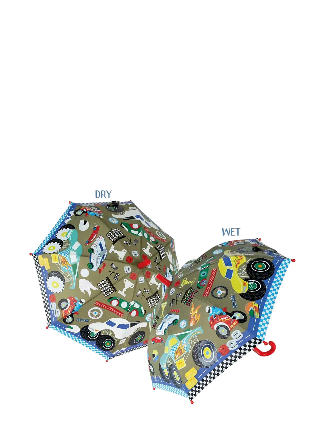 Floss & Rock Cars Colour Changing Umbrella - Aksessuaarid - RED / multi