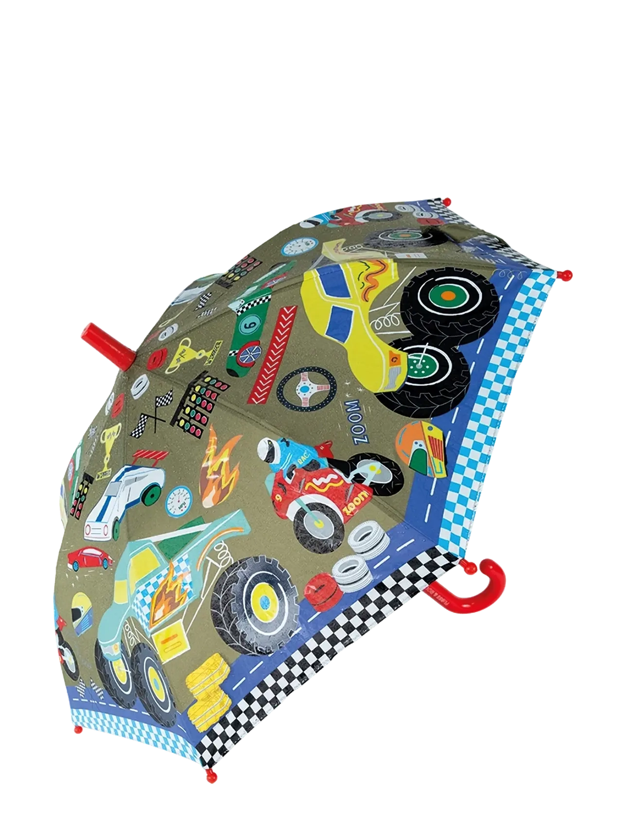 Floss & Rock - Cars Colour Changing Umbrella - vihmavarjud - red - 1