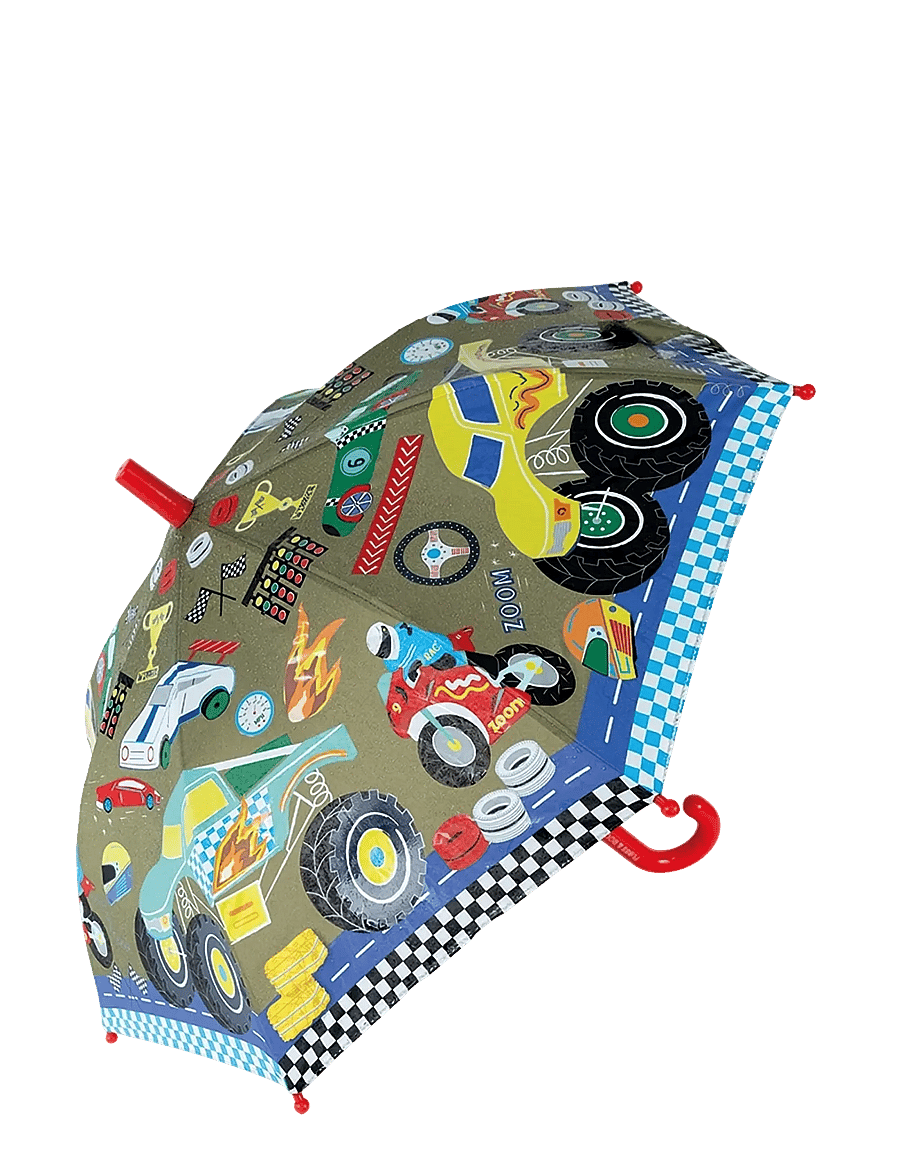 Floss & Rock - Cars Colour Changing Umbrella - vihmavarjud - red - 1