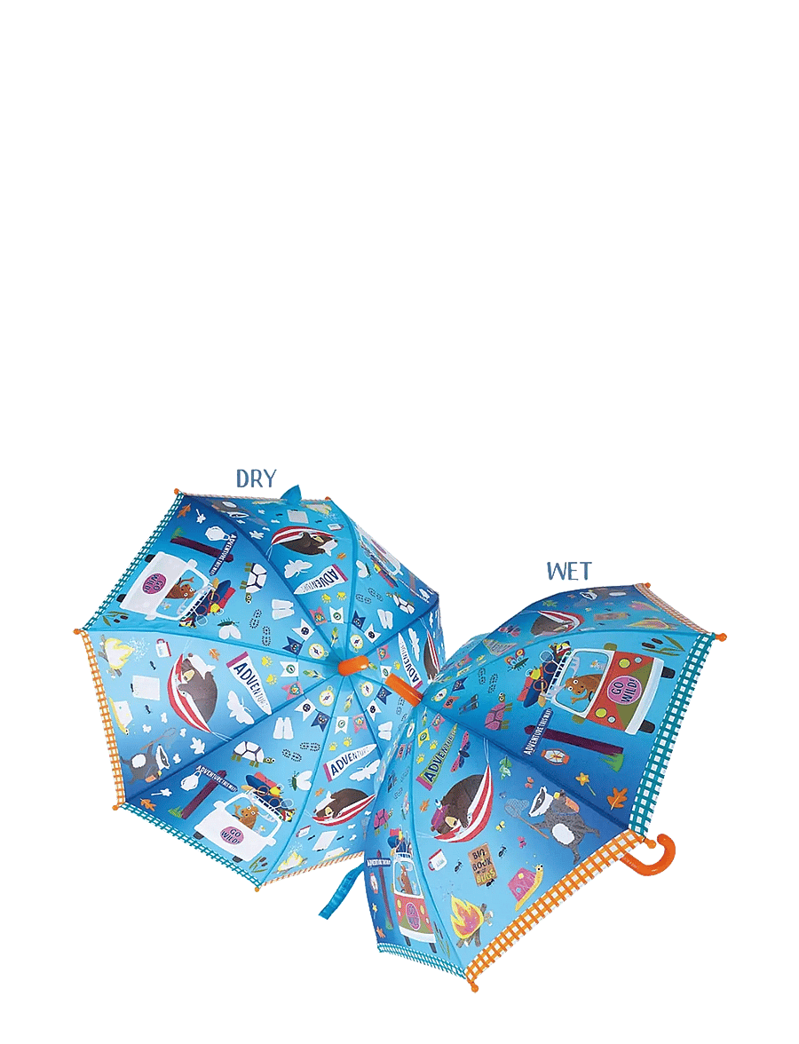 Floss & Rock - Adventure Colour Changing Umbrella - vihmavarjud - blue - 1