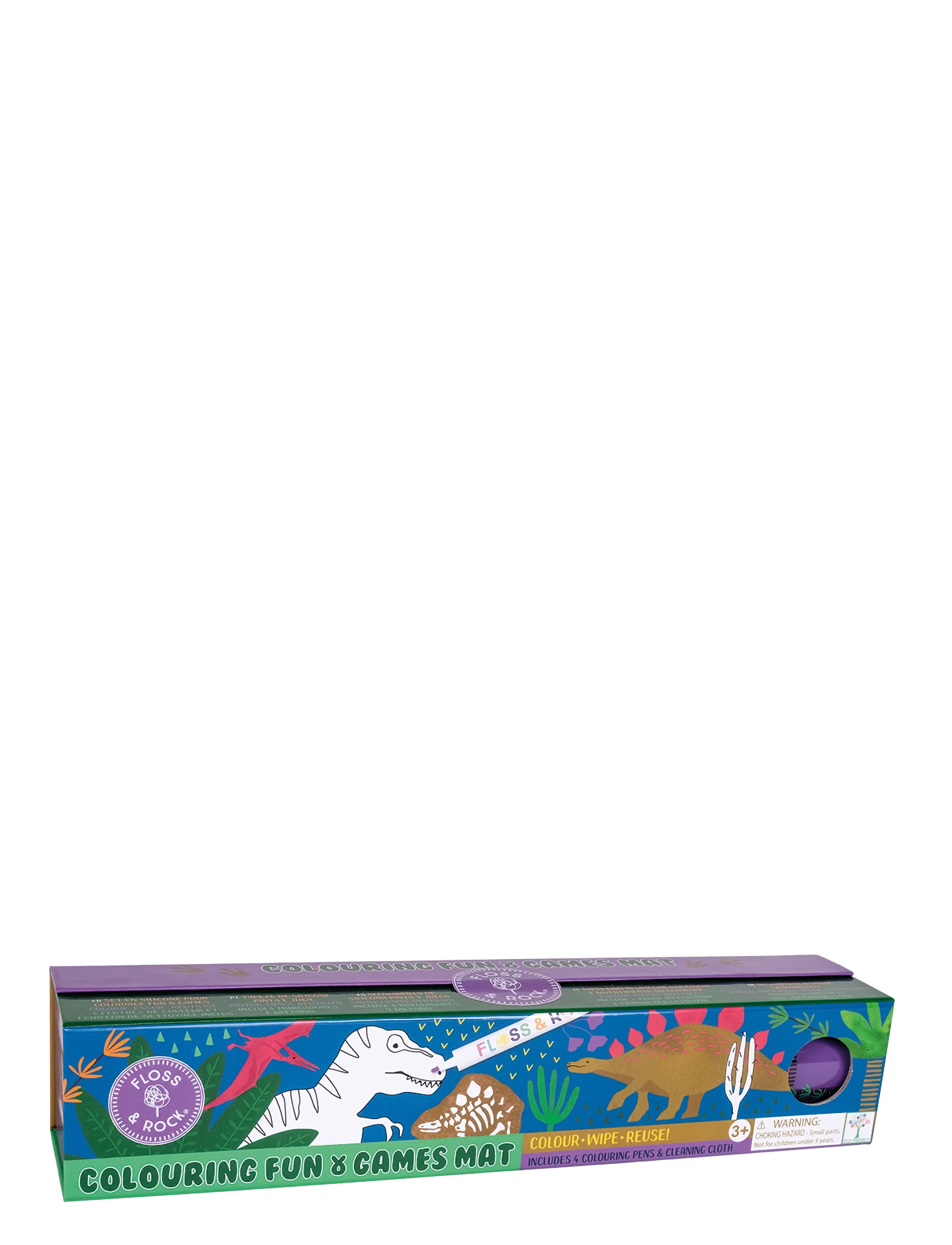 Floss & Rock - Dino Colouring Fun and Games Mat - green - 1