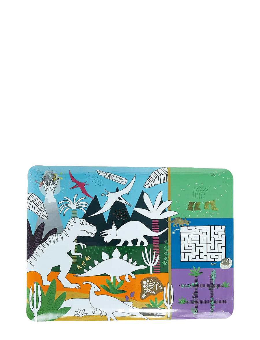 Floss & Rock - Dino Colouring Fun and Games Mat - kreasæt - green - 3