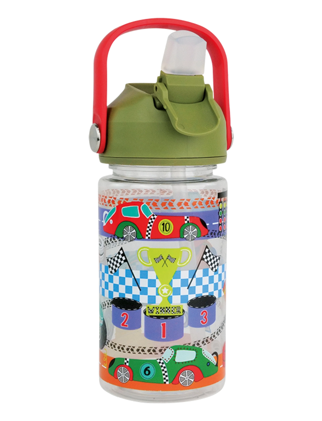 Floss & Rock Cars Tritan Drinks Bottle - Vattenflaskor - RED / red