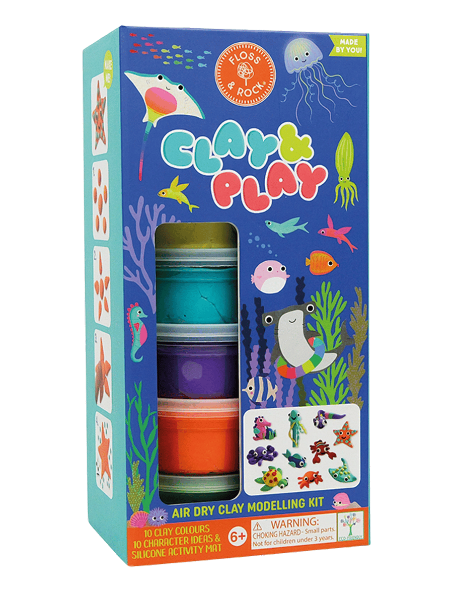 Floss & Rock - Ocean Clay & Play - blue - 0