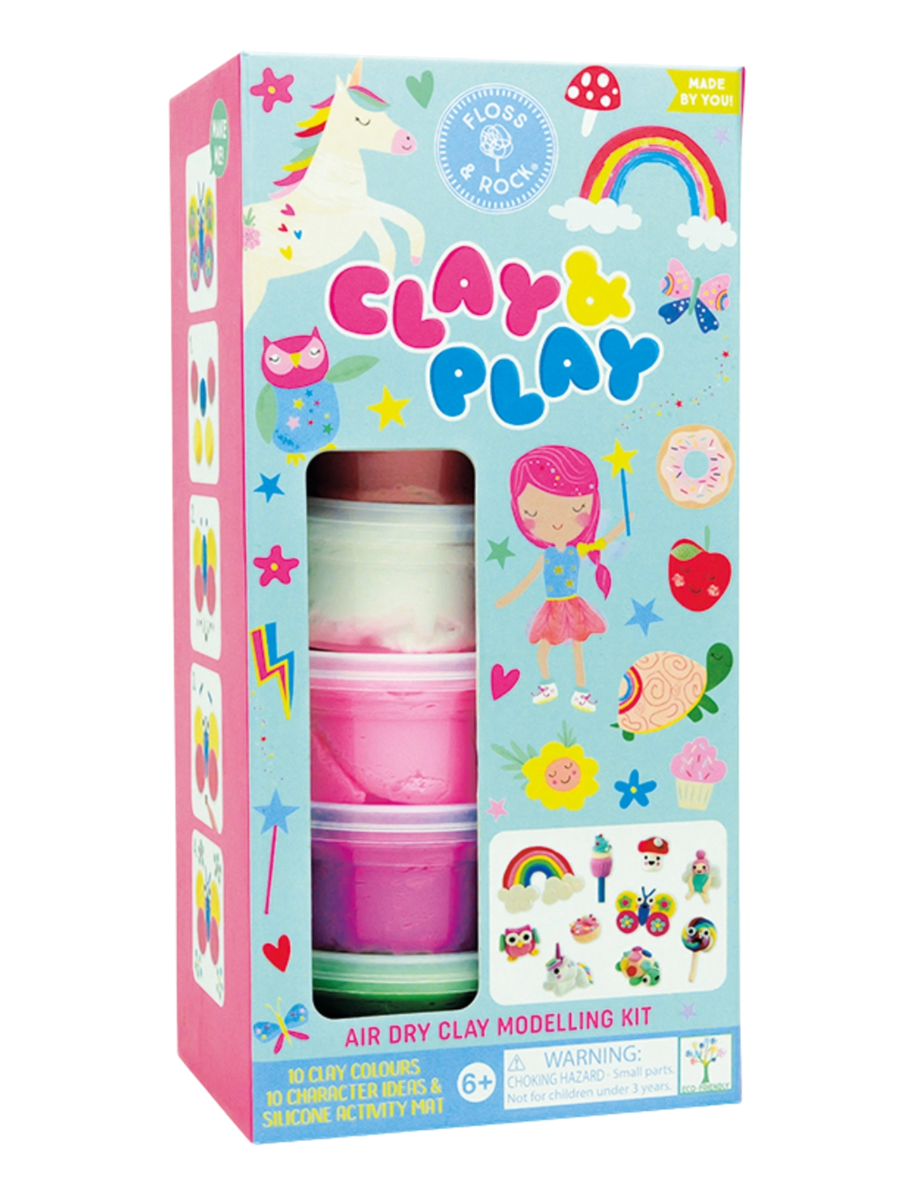 Floss & Rock Rainbow Fairy Clay & Play - Hobbyartikler - RAINBOW / multi