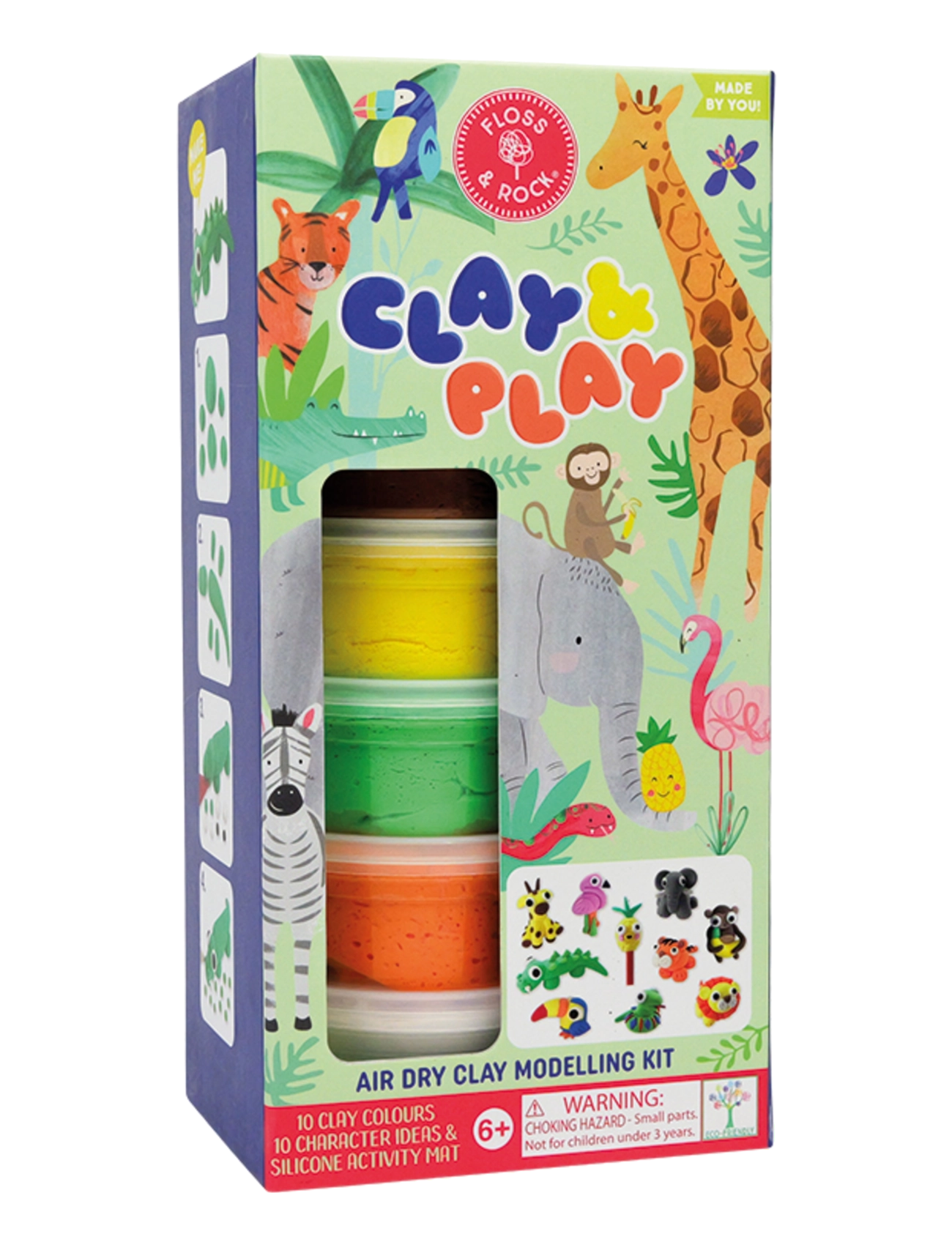 Floss & Rock Jungle Clay & Play - Hobbyartikler - GREEN / multi