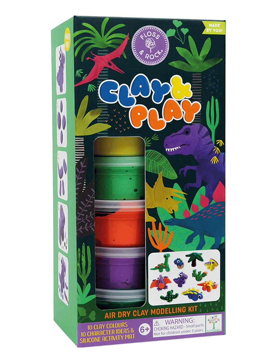 Floss & Rock - Dino Clay & Play - green - 0