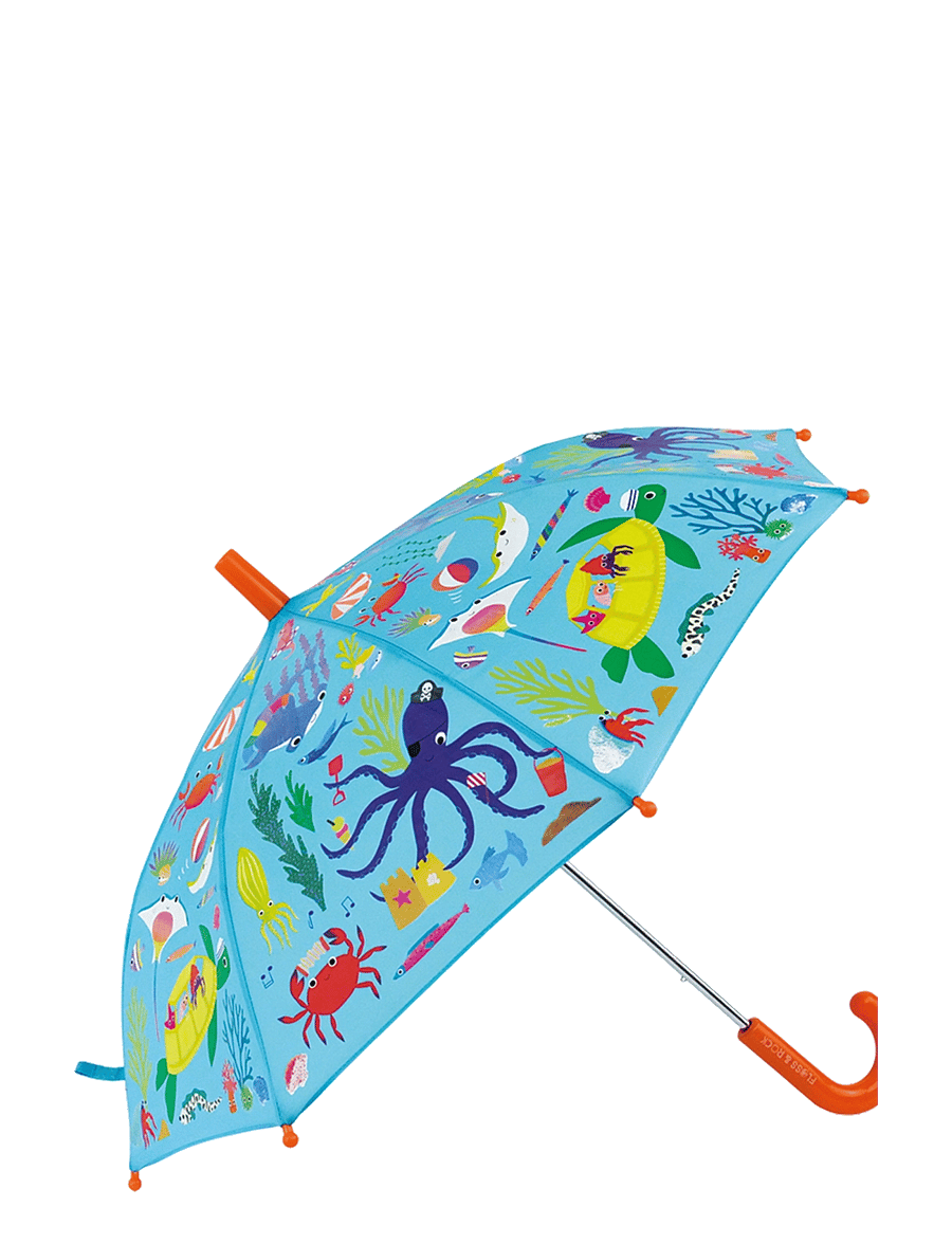 Floss & Rock - Ocean Colour Changing Umbrella - aksesuarai - blue - 0