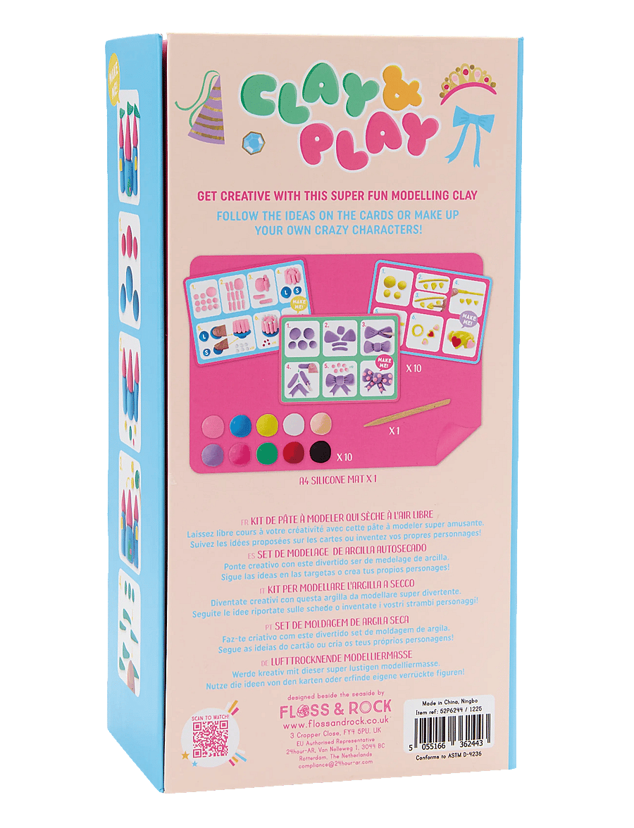 Floss & Rock - Clay & Play - Princess - kreasæt - pink - 1