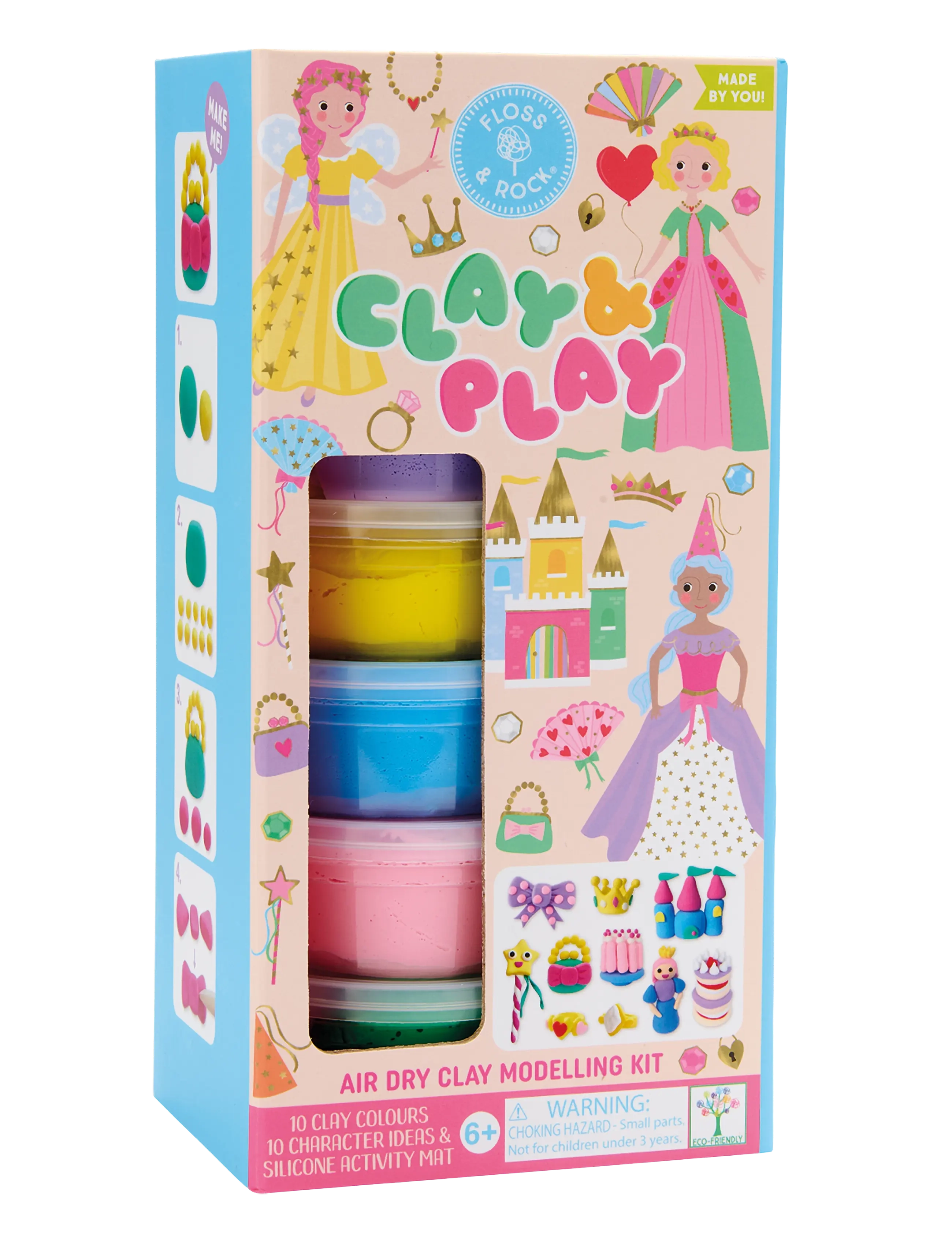 Floss & Rock - Clay & Play - Princess - kreasæt - pink - 4
