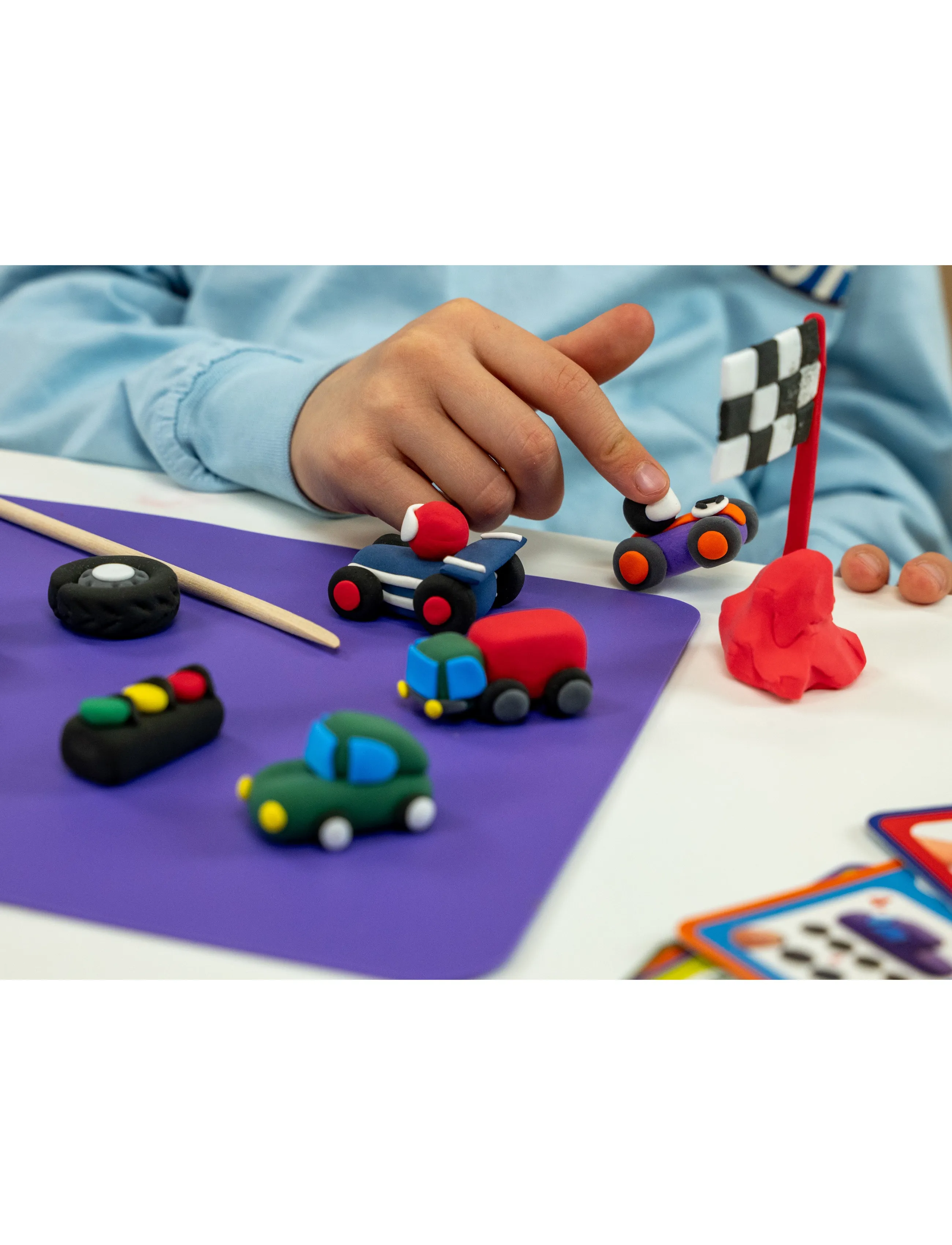Floss & Rock - Clay & Play - Cars - red - 0