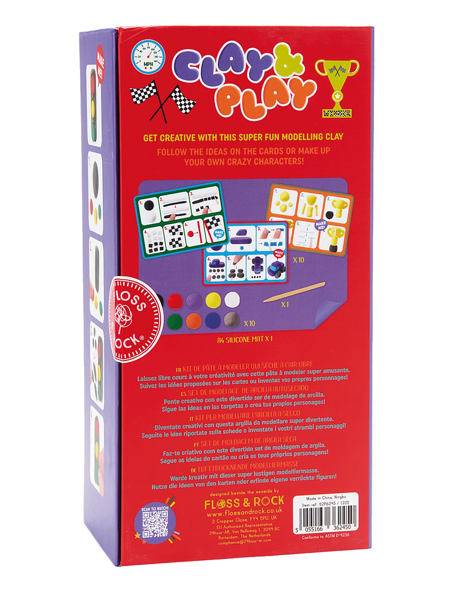 Floss & Rock - Clay & Play - Cars - red - 3