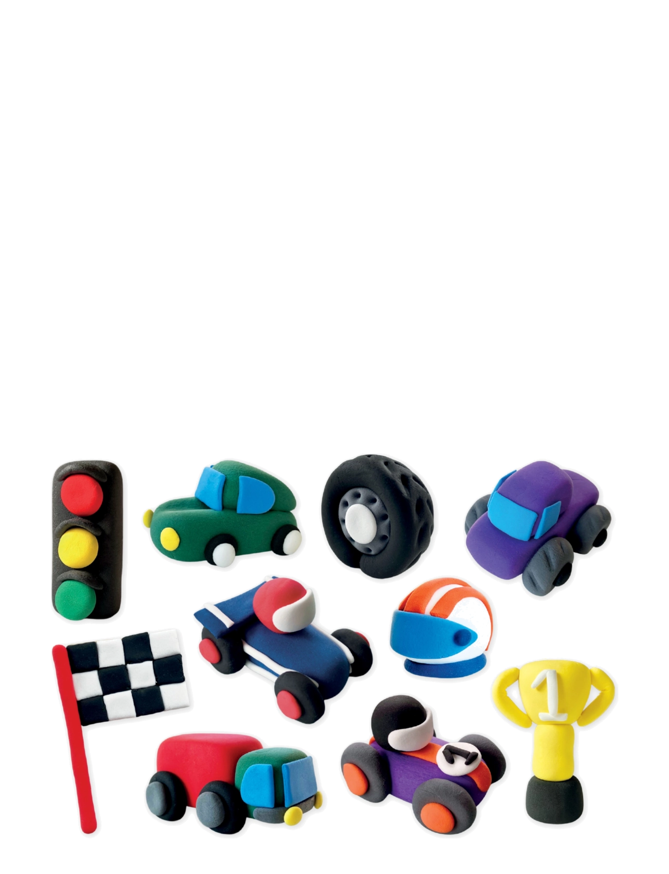 Floss & Rock - Clay & Play - Cars - red - 5