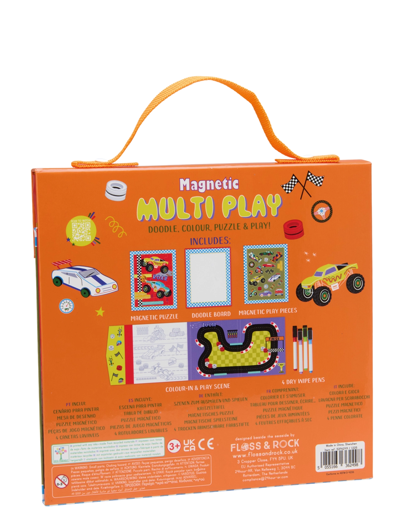 Floss & Rock - Magnetic Multi Play - Cars - red - 4