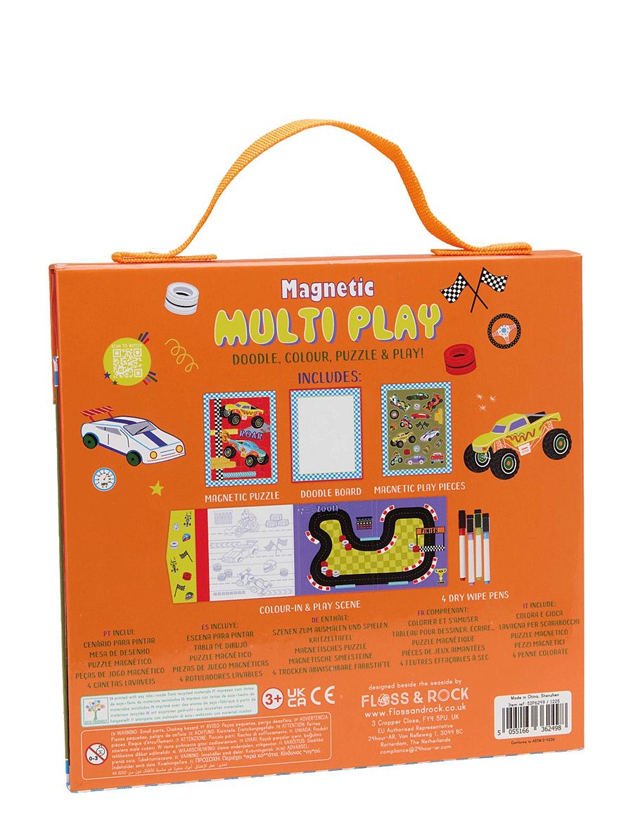 Floss & Rock - Magnetic Multi Play - Cars - red - 4