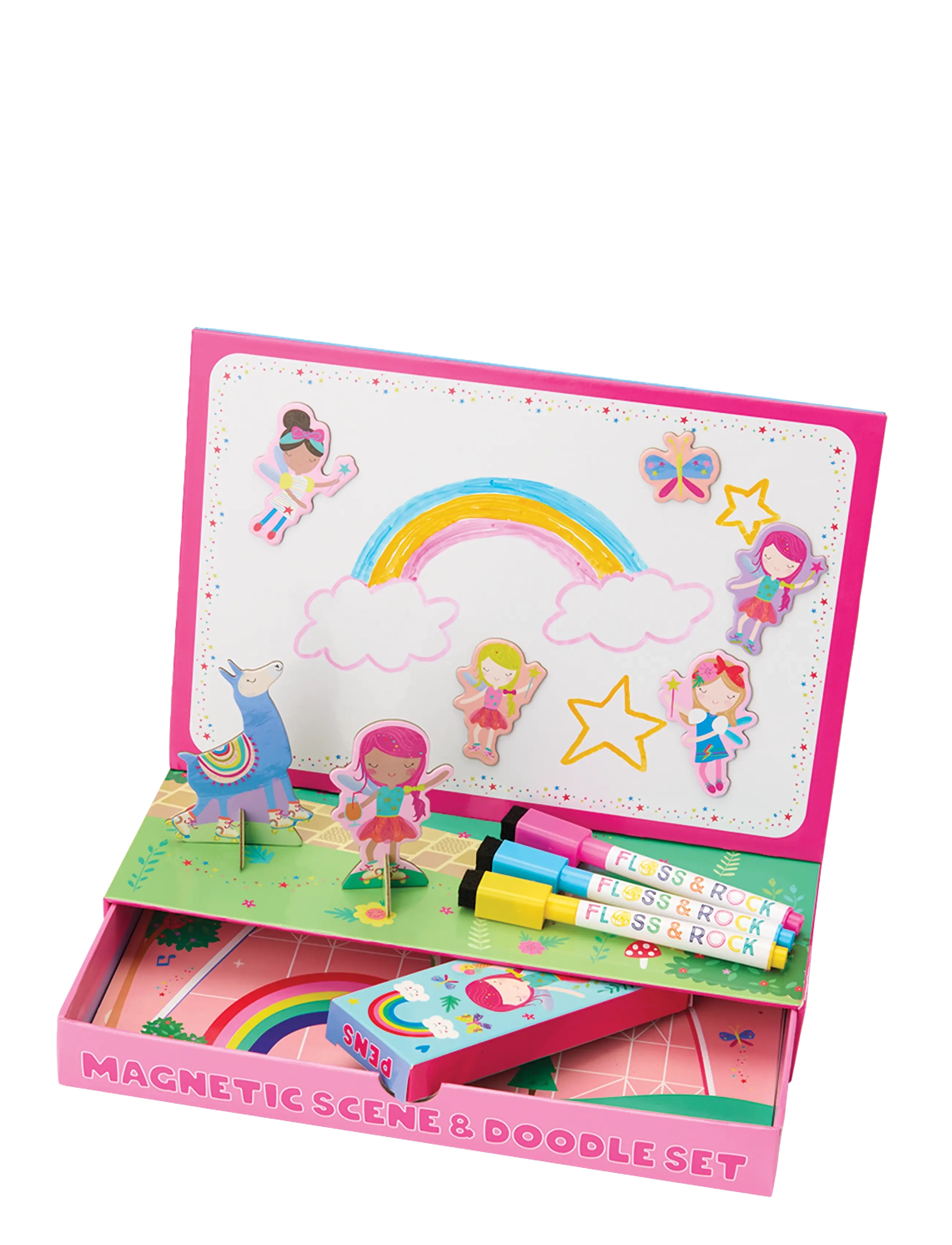 Floss & Rock Magnetic Scene & Doodle Set - Rainbow Fairy - Spielzeug 3-5 Jahre - RAINBOW / multi