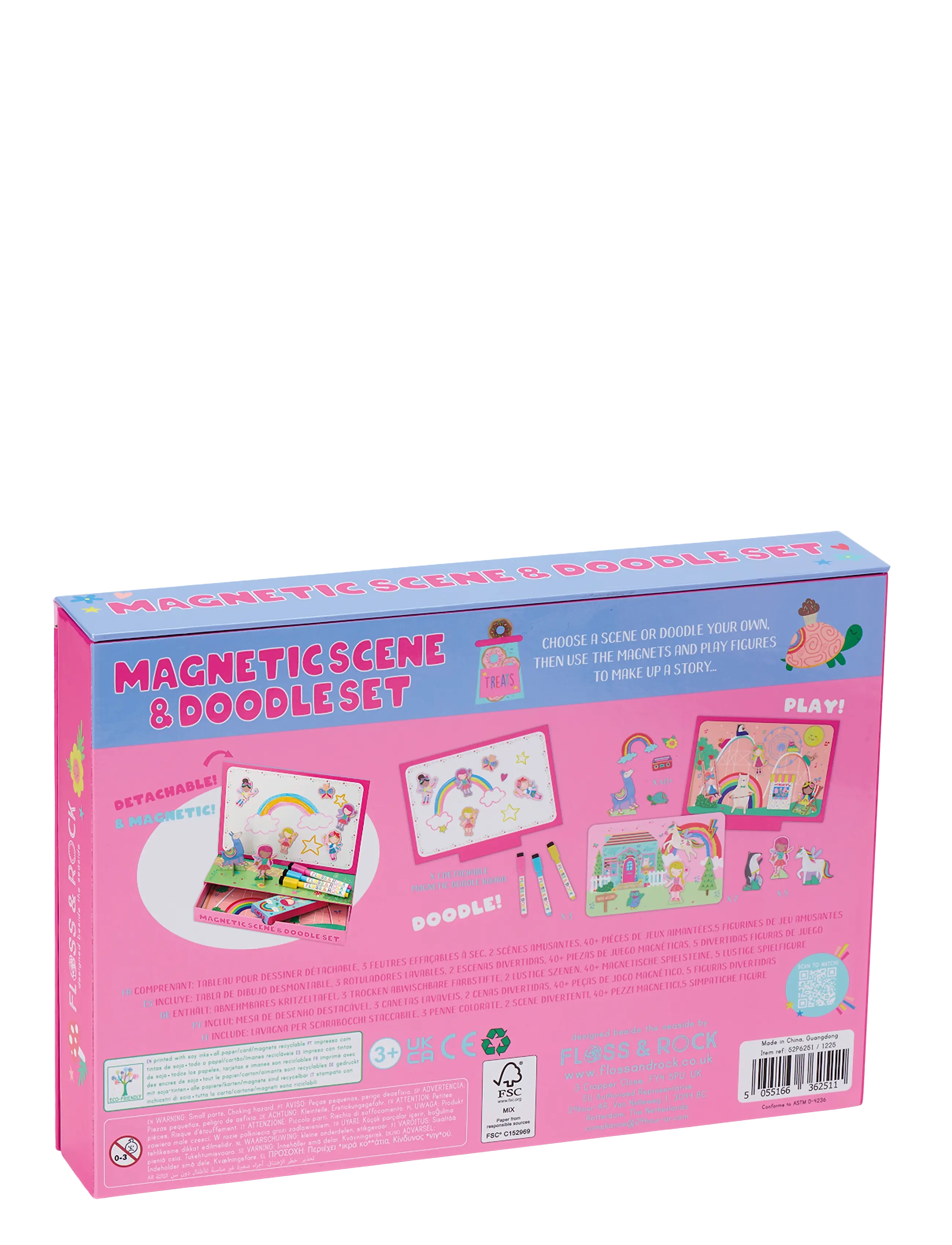Floss & Rock - Magnetic Scene & Doodle Set - Rainbow Fairy - rainbow - 1