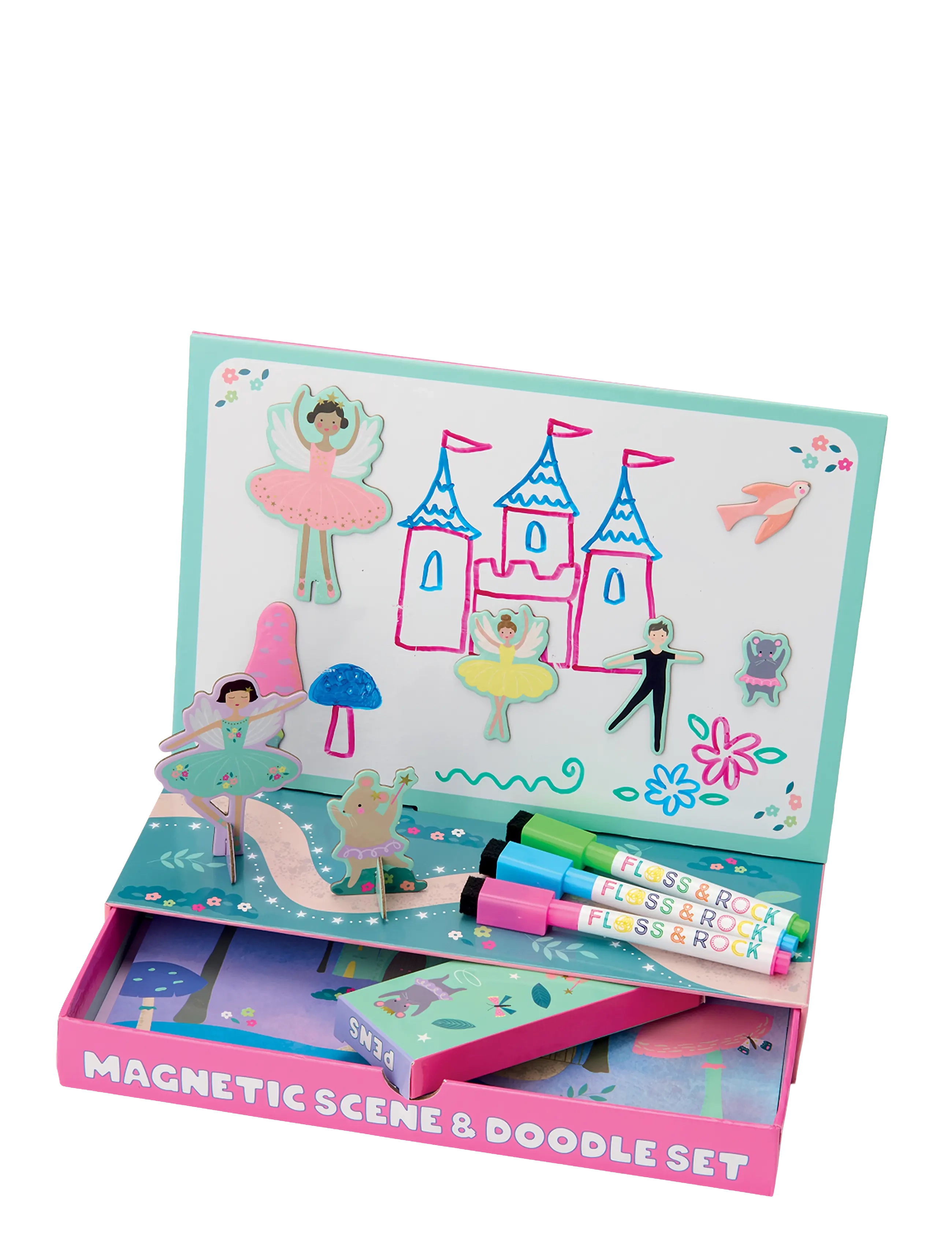 Floss & Rock Magnetic Scene & Doodle Set - Enchanted - Spielzeug 3-5 Jahre - PURPLE / purple