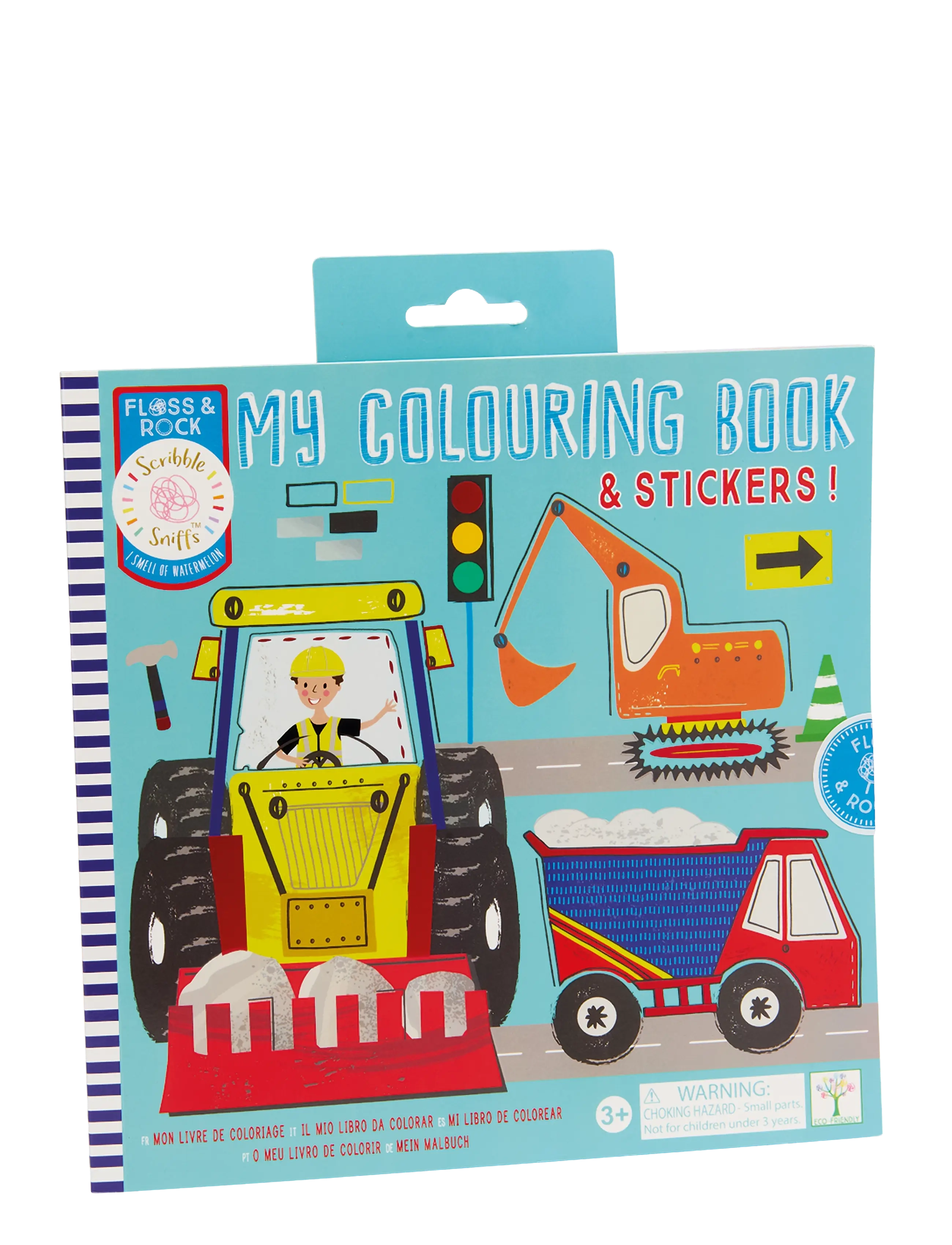Floss & Rock My Colouring Book - Construction - Spielzeug 3-5 Jahre - YELLOW / yellow