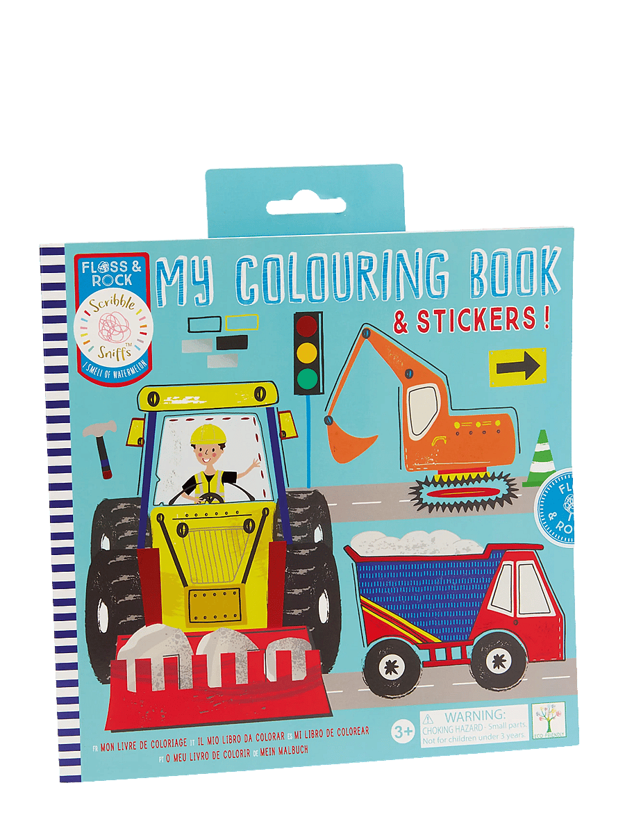 Floss & Rock - My Colouring Book - Construction - yellow - 0