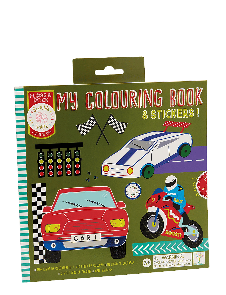 Floss & Rock - My Colouring Book - Cars - red - 0