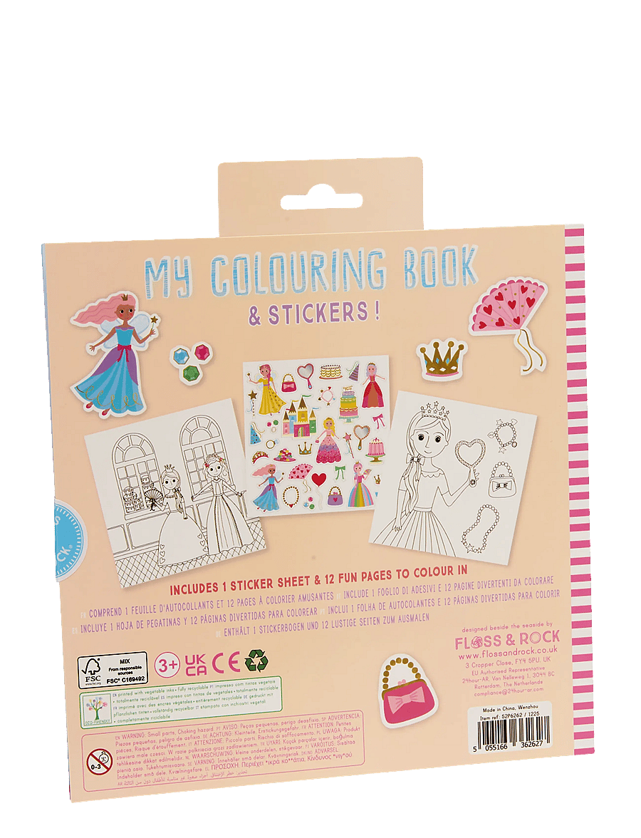 Floss & Rock - My Colouring Book - Princess - pink - 1