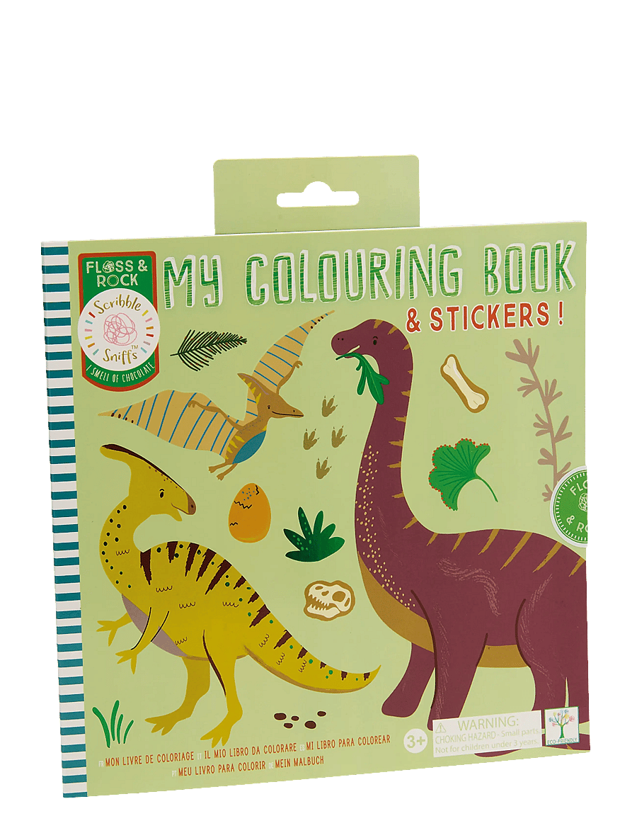 Floss & Rock - My Colouring Book - Dino - green - 0