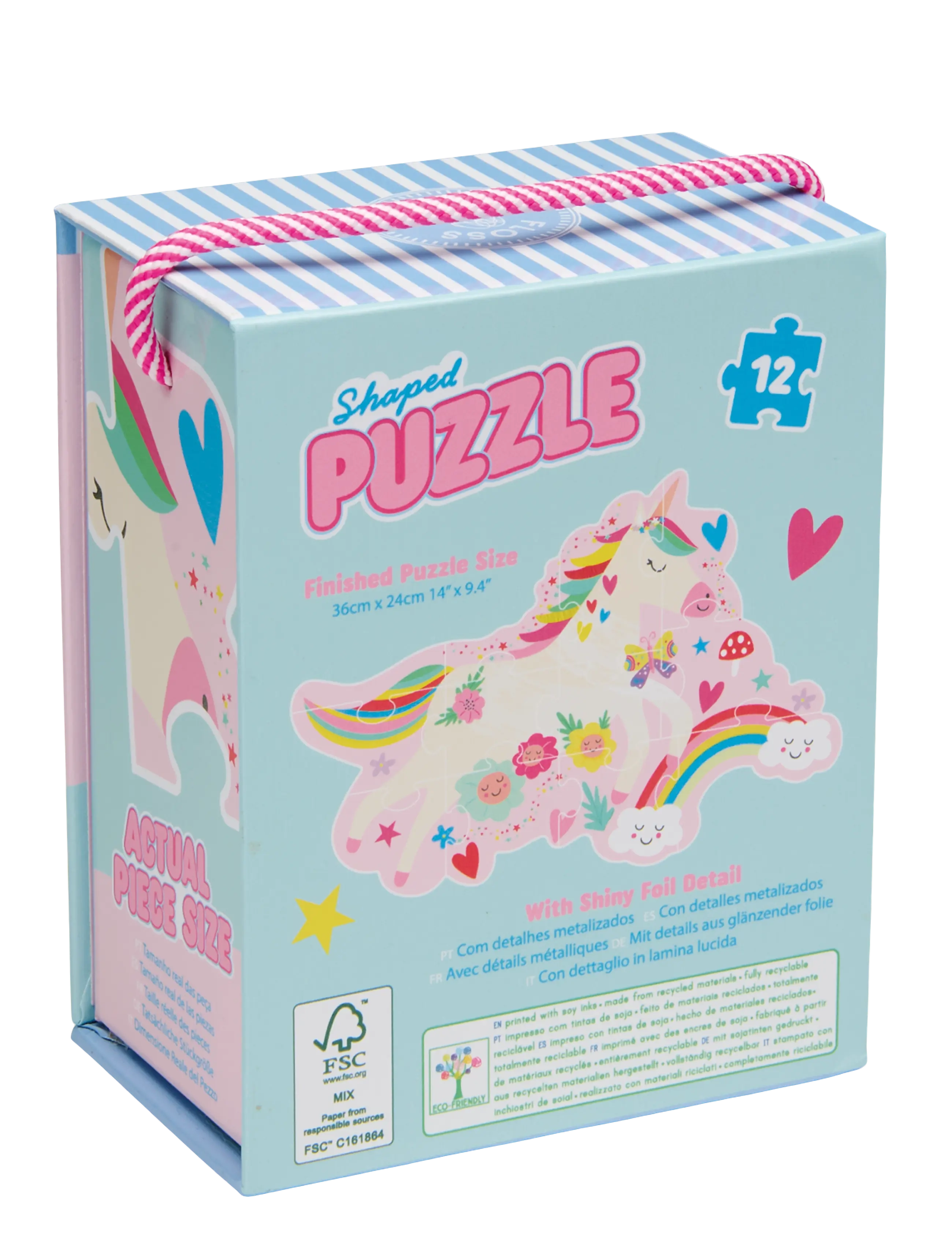 Floss & Rock - Shaped Puzzle 12 pcs. - Rainbow Fairy - classic puzzles - rainbow - 2
