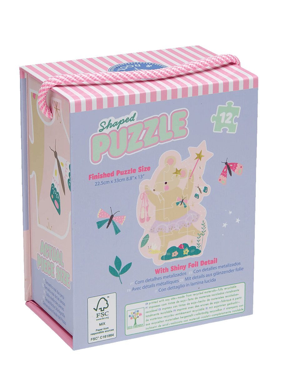 Floss & Rock - Shaped Puzzle 12 pcs. - Enchanted - klassische puzzles - purple - 1
