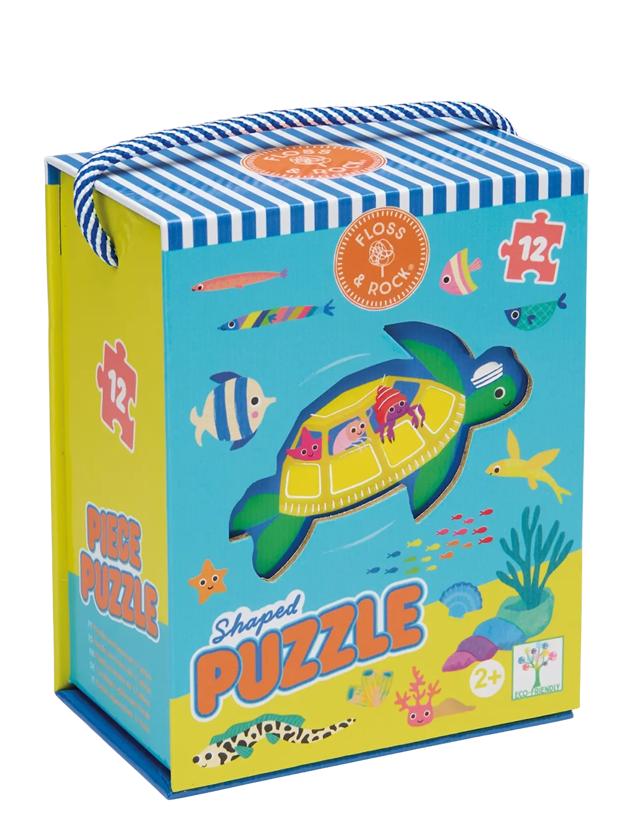 Floss & Rock Shaped Puzzle 12 pcs. - Ocean - Classic puzzles - BLUE / blue